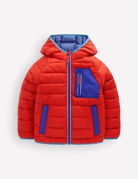 Bequem verstaubare, wattierte Jacke