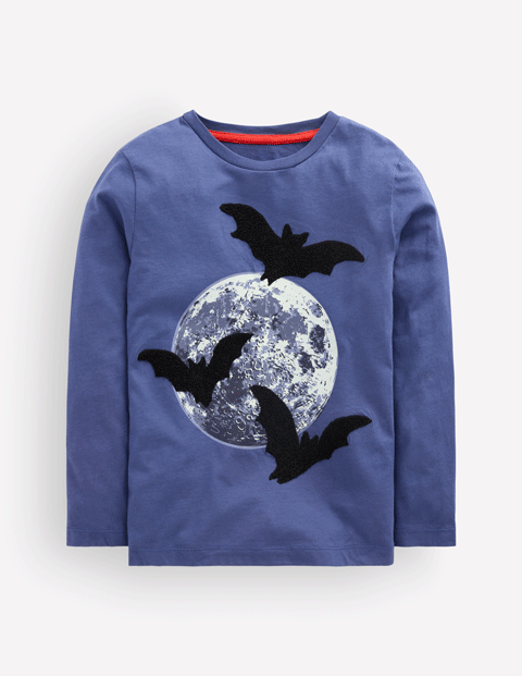 Langarmshirt mit im Dunkeln leuchtender Applikation