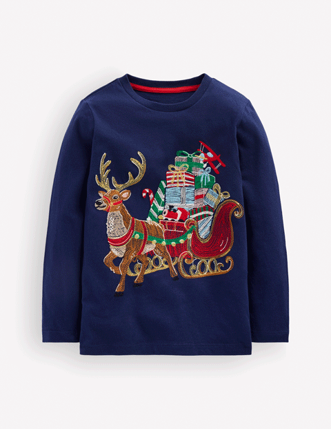 Im Dunkeln leuchtendes T-Shirt mit Superstitch