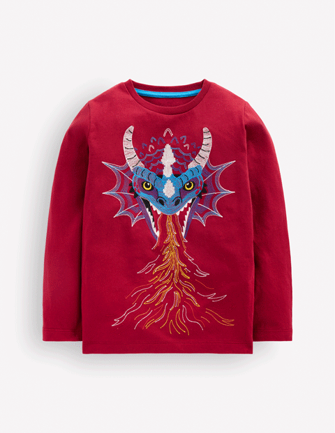Im Dunkeln leuchtendes T-Shirt mit Superstitch