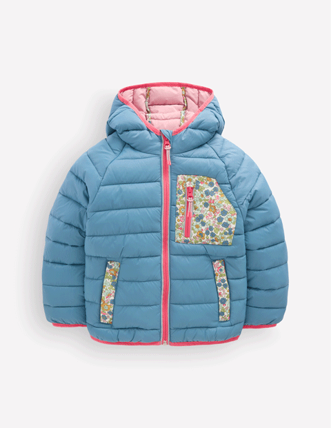 Bequem verstaubare, wattierte Jacke