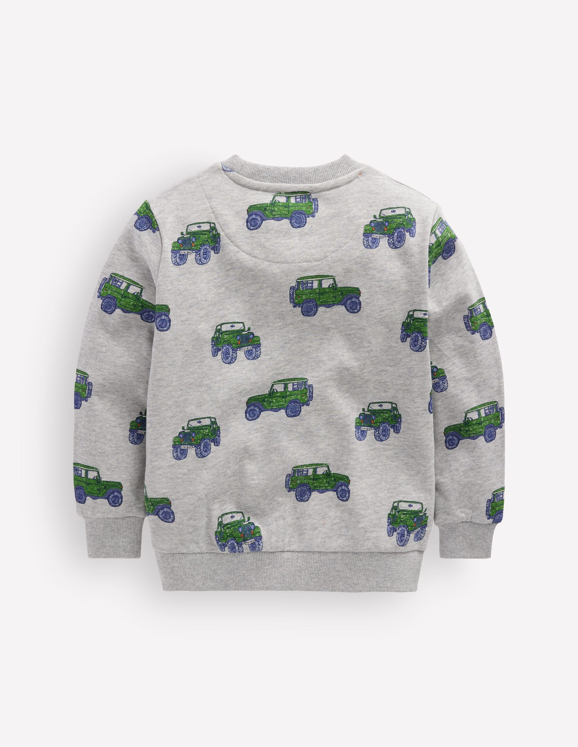 Bedrucktes Sweatshirt für den Alltag-Grau Meliert Jeep-2
