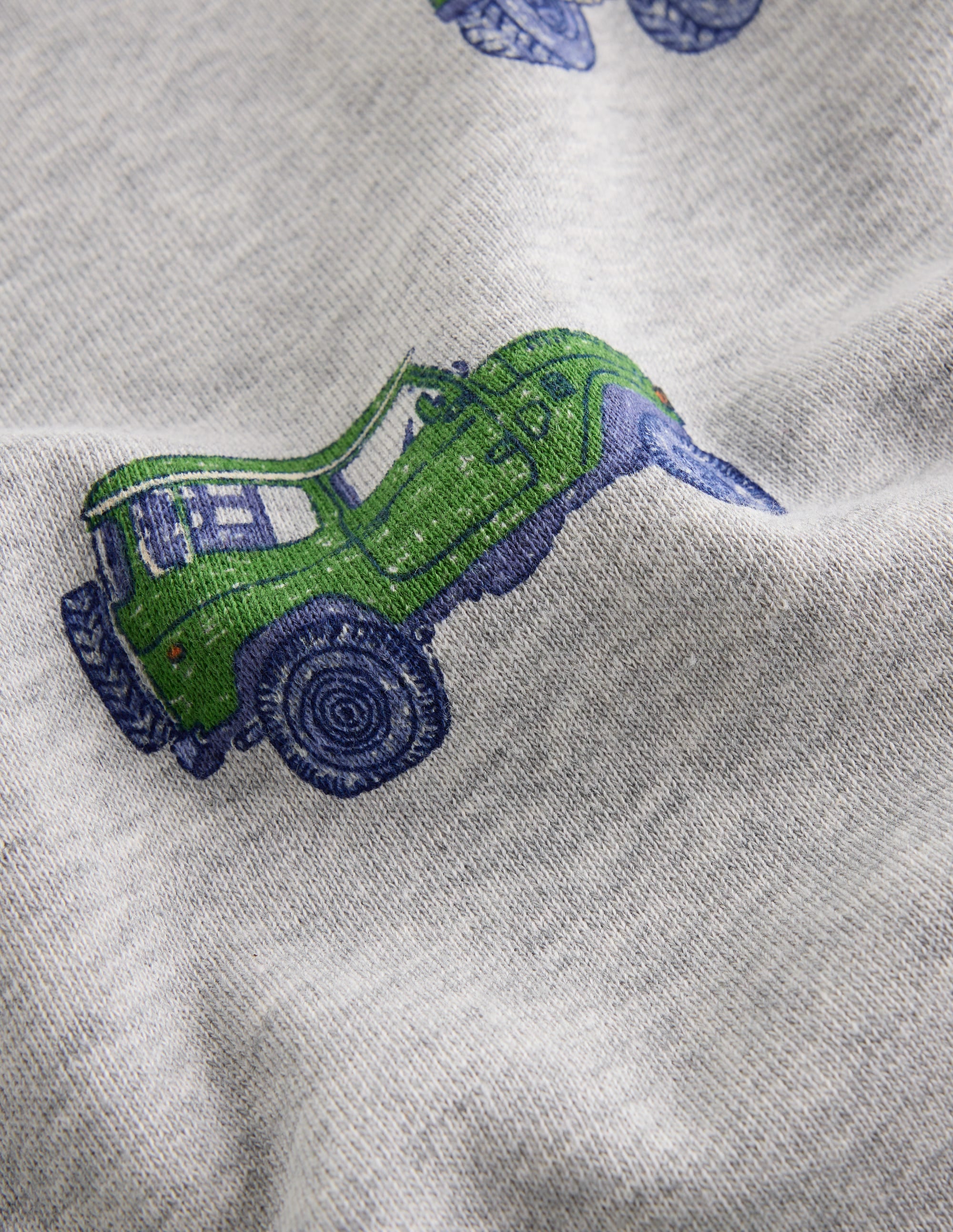 Bedrucktes Sweatshirt für den Alltag-Grau Meliert Jeep - Image 3