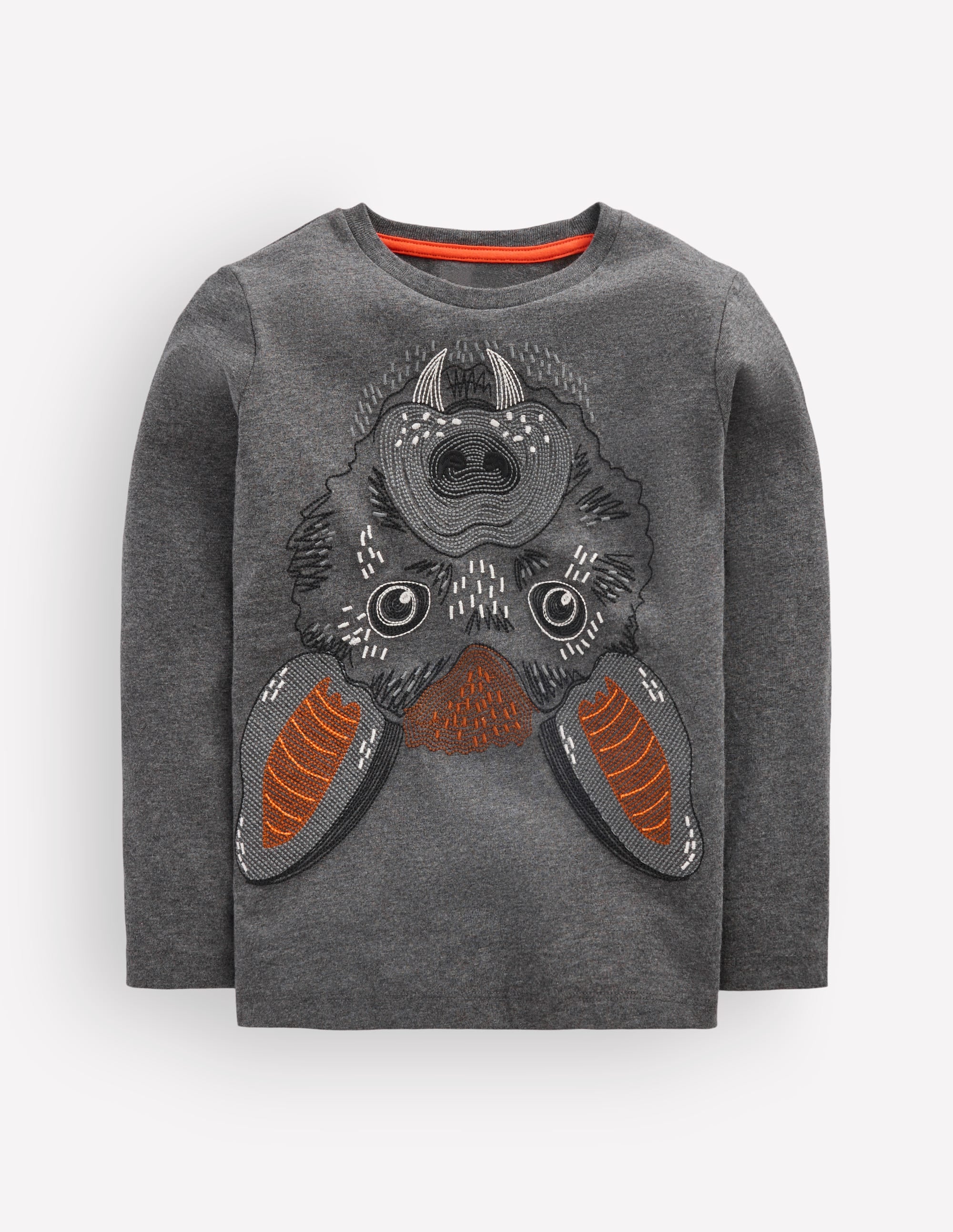 Im Dunkeln leuchtendes T-Shirt mit Superstitch-Schattengrau Fledermaus - Image 2