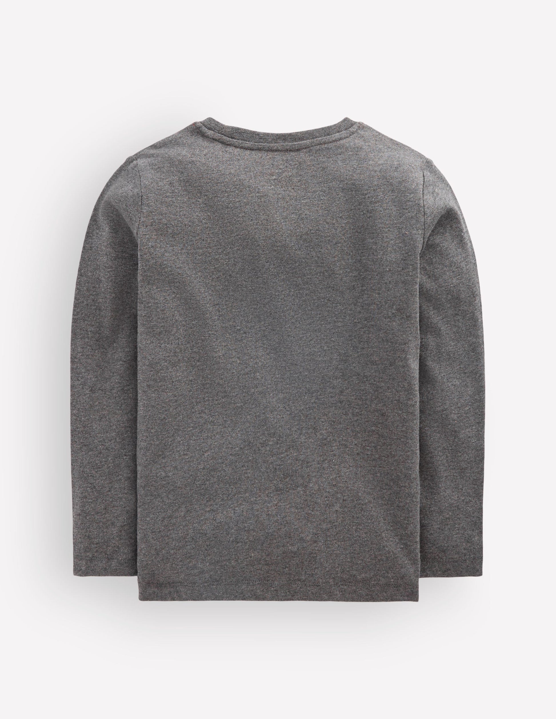 Im Dunkeln leuchtendes T-Shirt mit Superstitch-Schattengrau Fledermaus-3