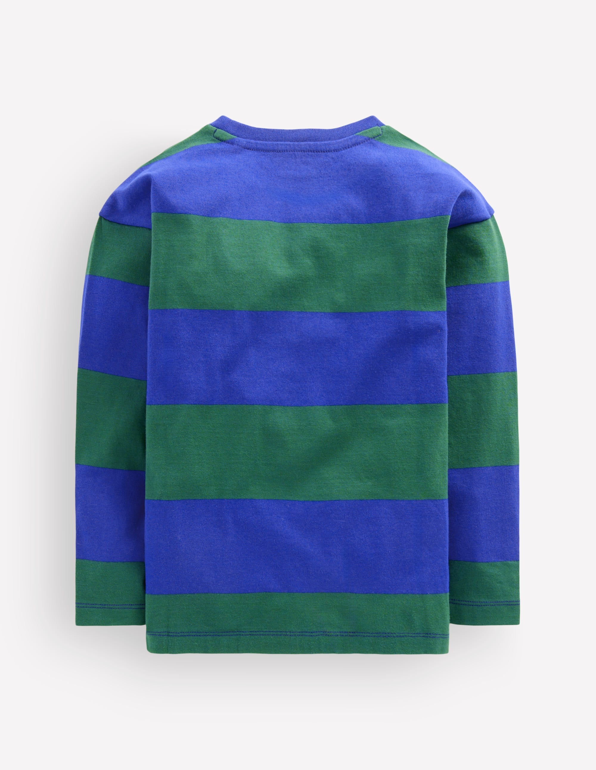 Langarmshirt mit Aufnäher-Blau Streifen - Image 3