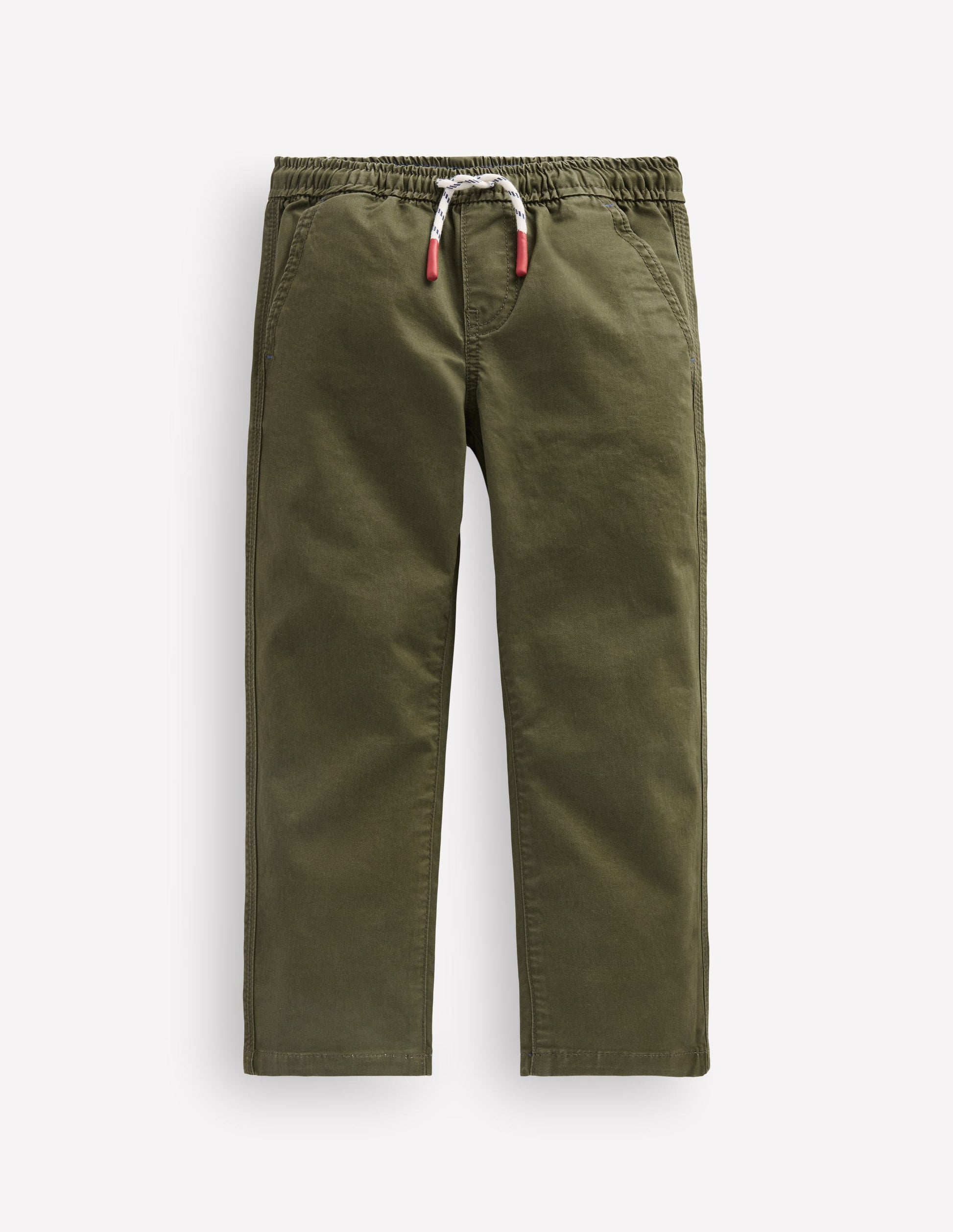 Schmal geschnittene Hose zum Hineinschlüpfen-Waldgrün-1