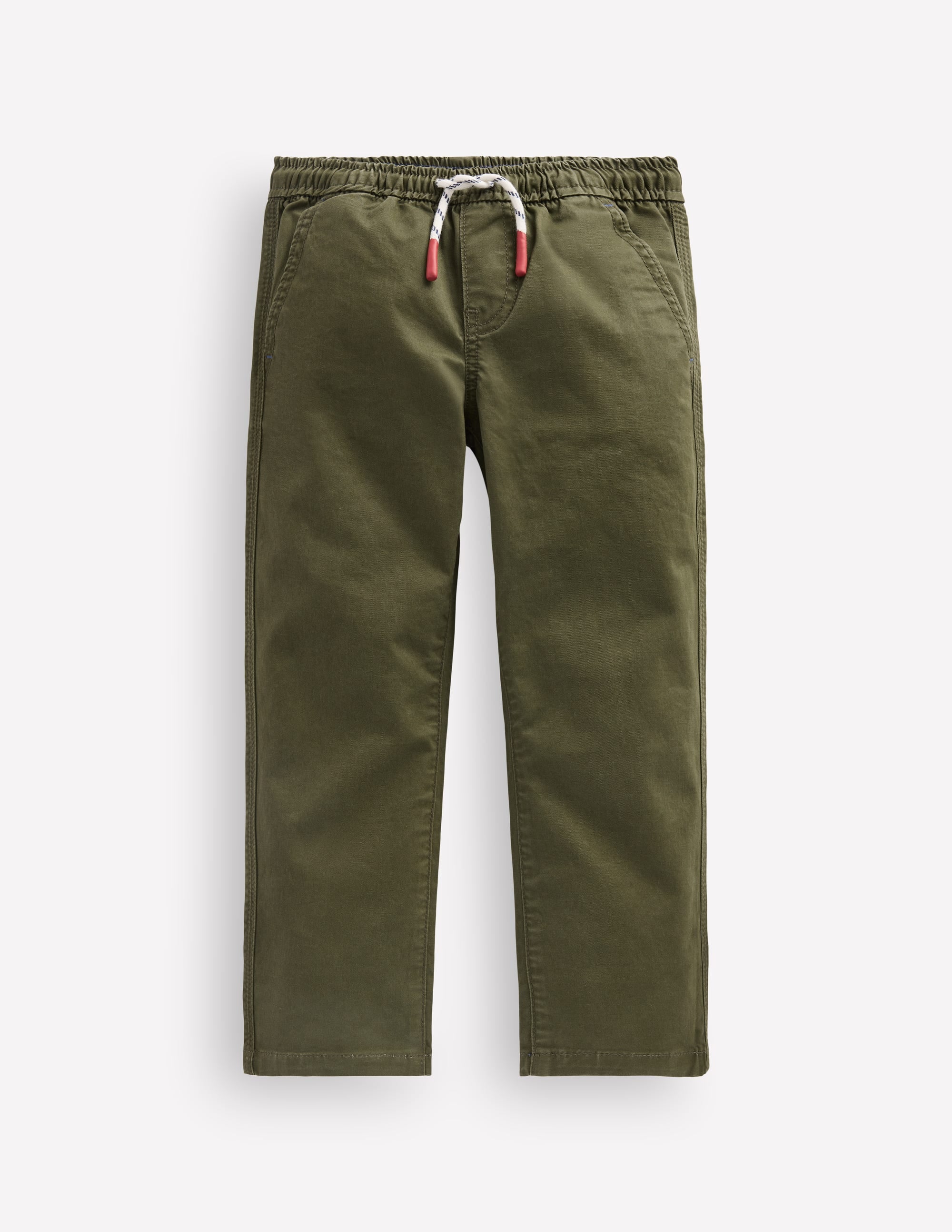 Schmal geschnittene Hose zum Hineinschlüpfen-Waldgrün - Image 1