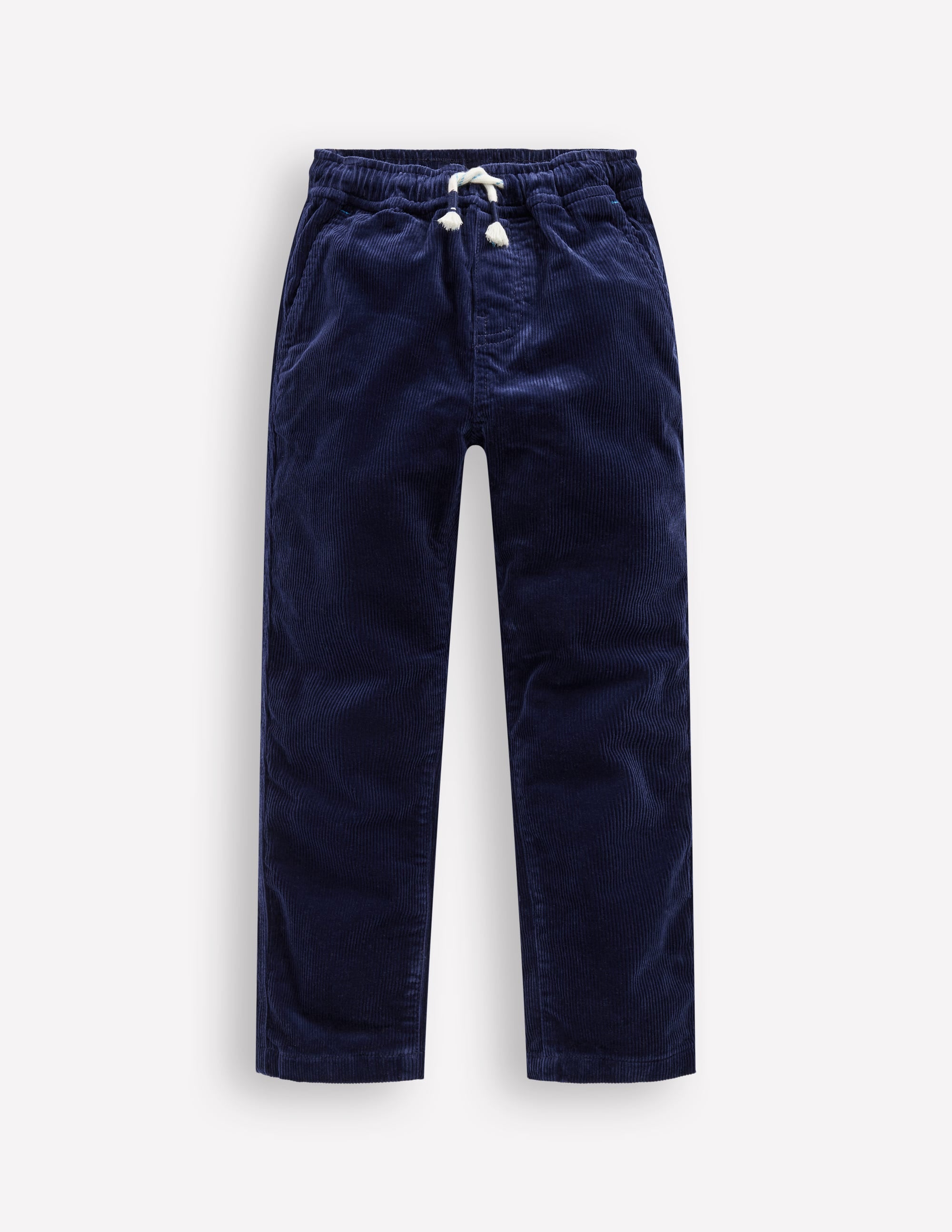 Slim Pull-on Trousers-College Navy Cord - Image 1