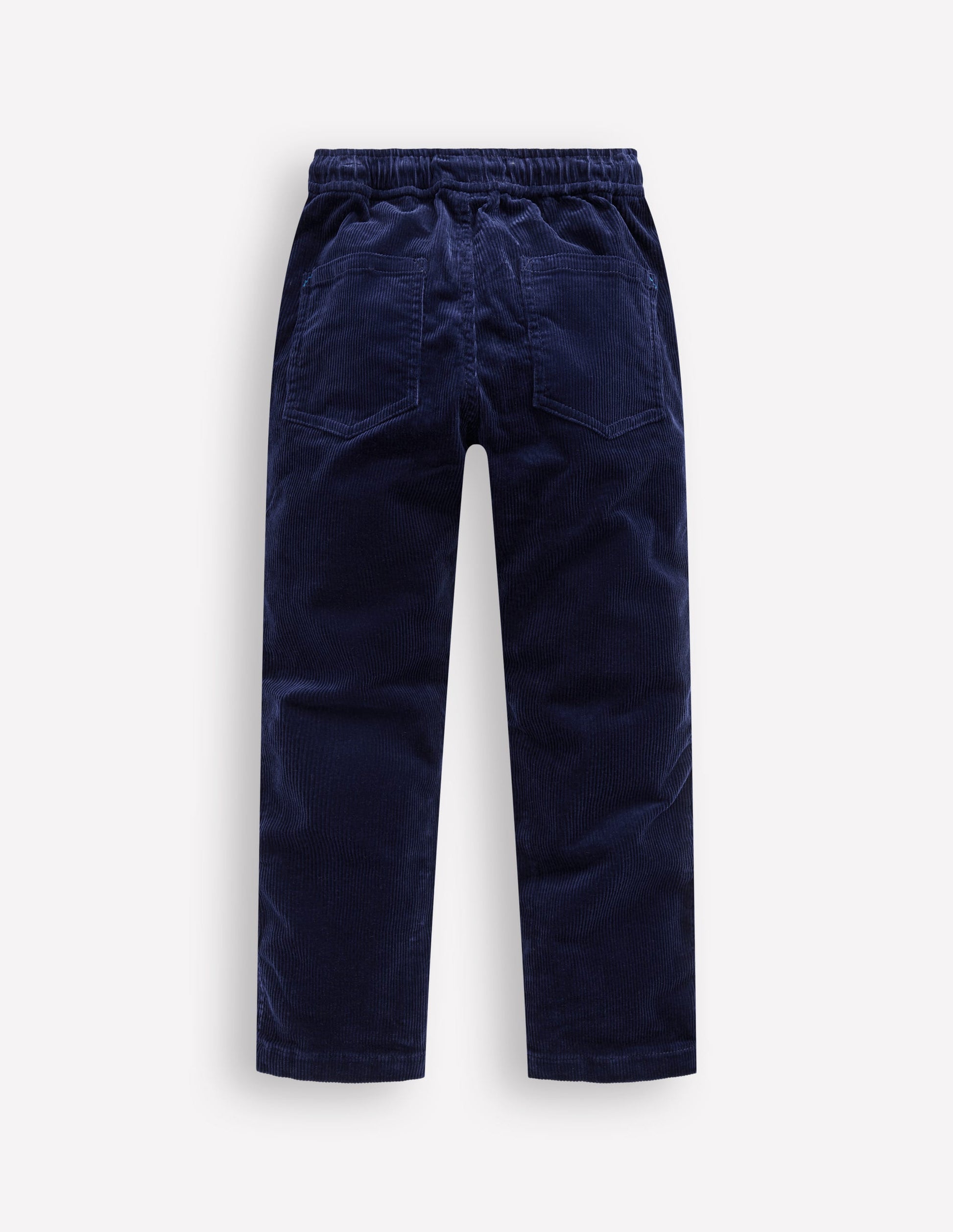 Slim Pull-on Trousers-College Navy Cord-2