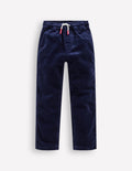 Schmal geschnittene Hose zum Hineinschlüpfen-Schuluniform-Marineblau Cord