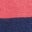 Stückgefärbtes, lockeres T-Shirt-Blutorange/Saphirblau
