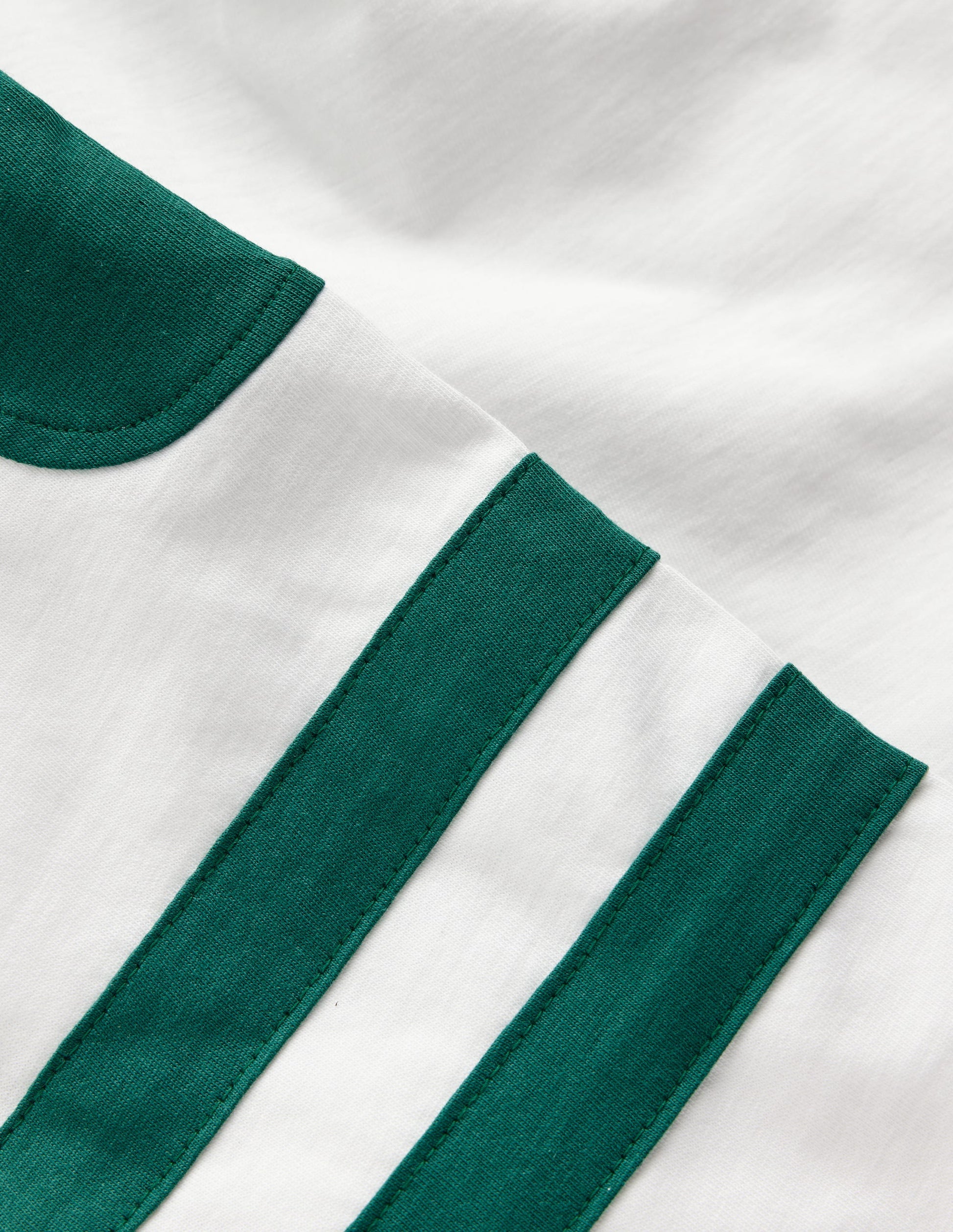 T-shirt colourblock-Ivoire doux/vert joyau-3