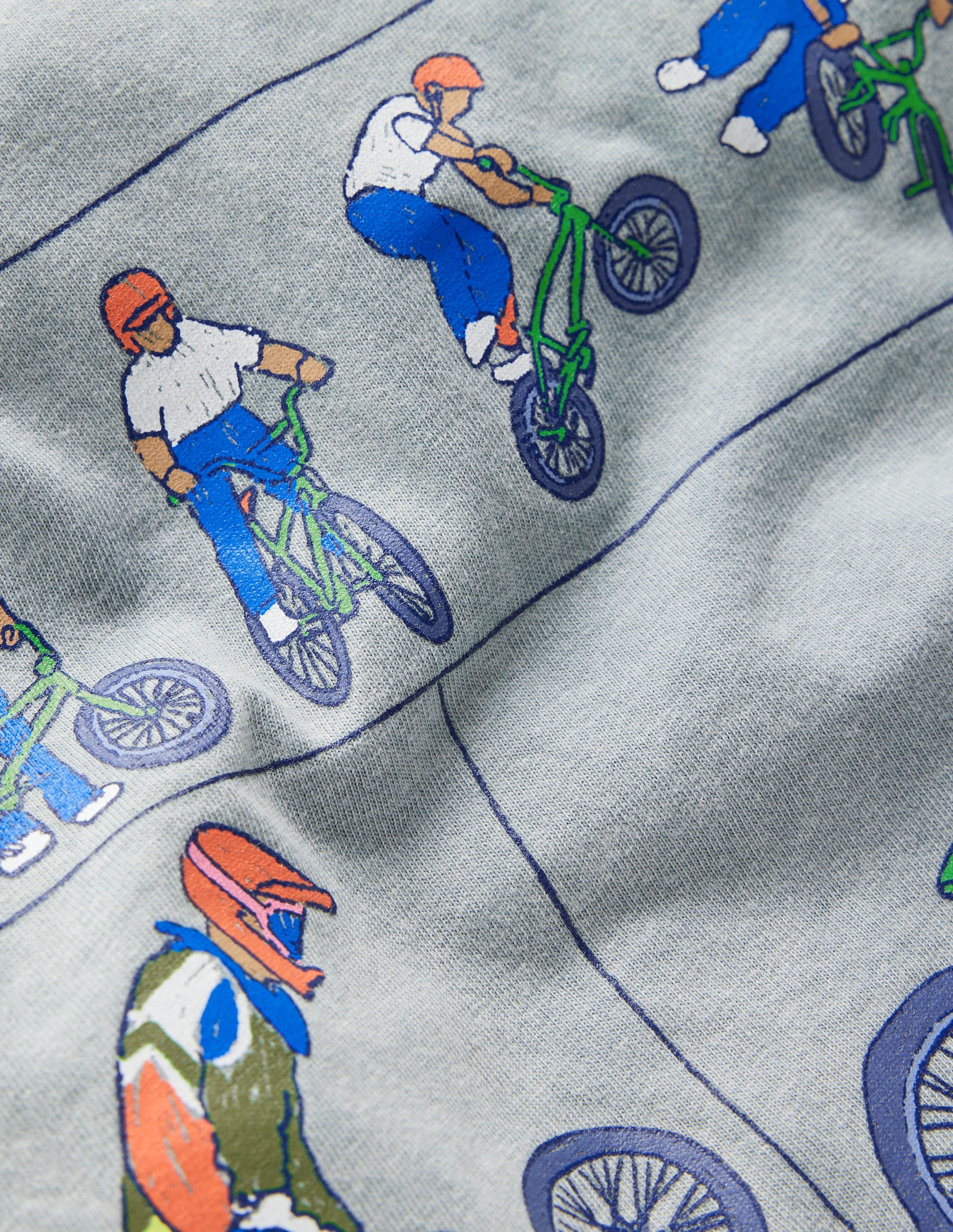 Vintage Wash Graphic T-Shirt-Bamboo Cane Freestyle Bikes - Image 3