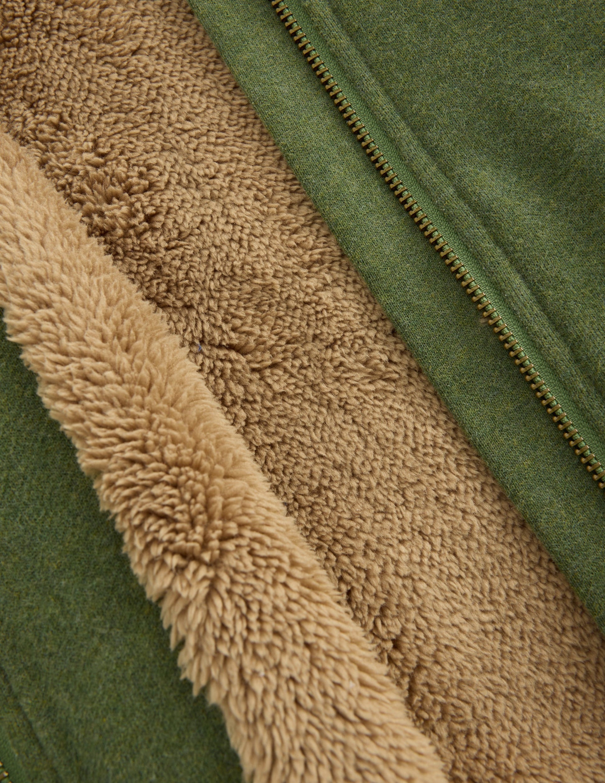 Veste bomber doublée de polaire-Colourblock vert/bleu-4