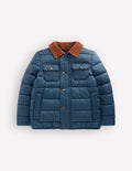 Baffle-Jacke mit kragen-Blau
