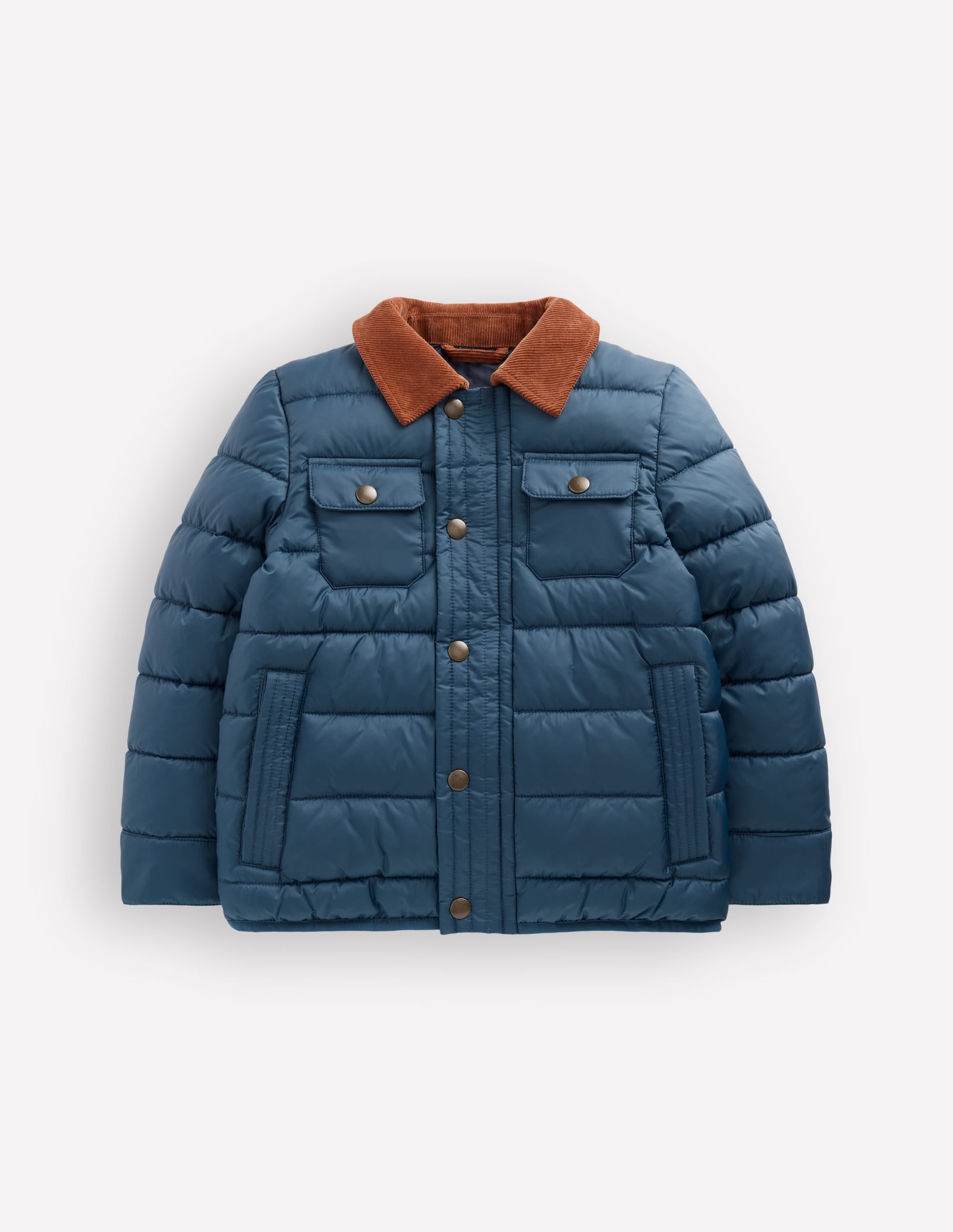 Baffle-Jacke mit kragen-Blau - Image 1