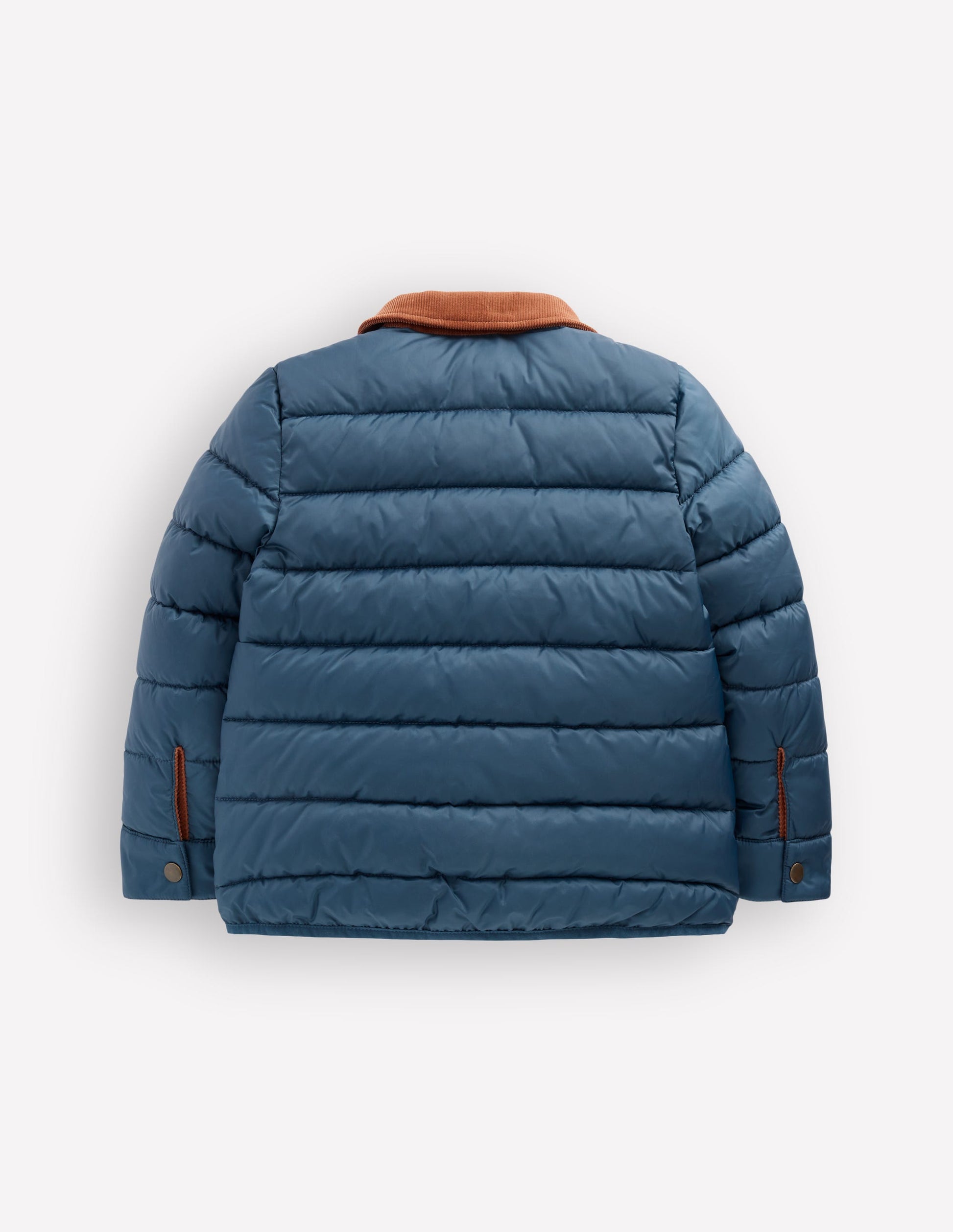 Baffle-Jacke mit kragen-Blau-2