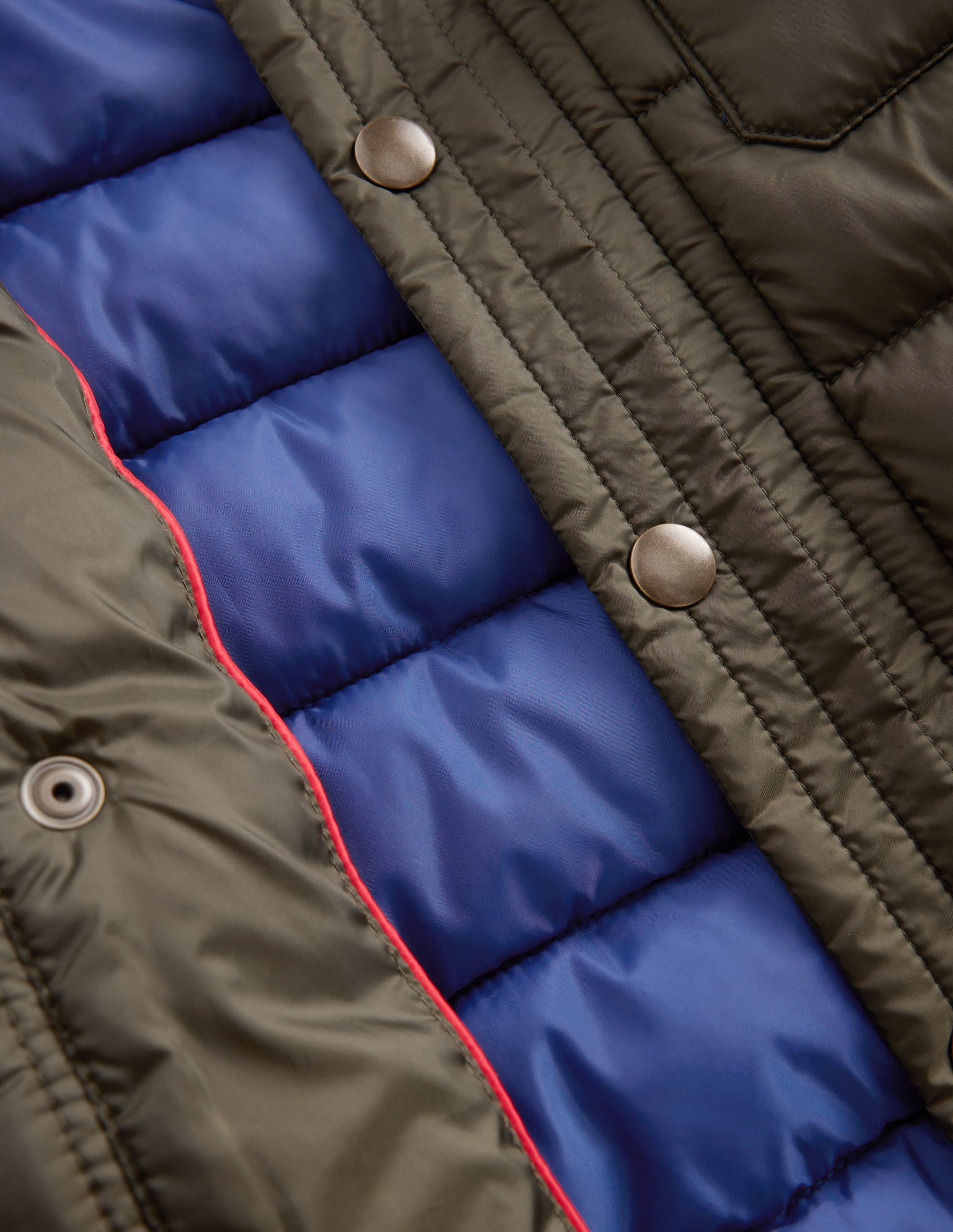 Baffled Collar Jacket-Khaki-5