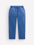 Garment Dye Tapered Joggers-Denim Blue