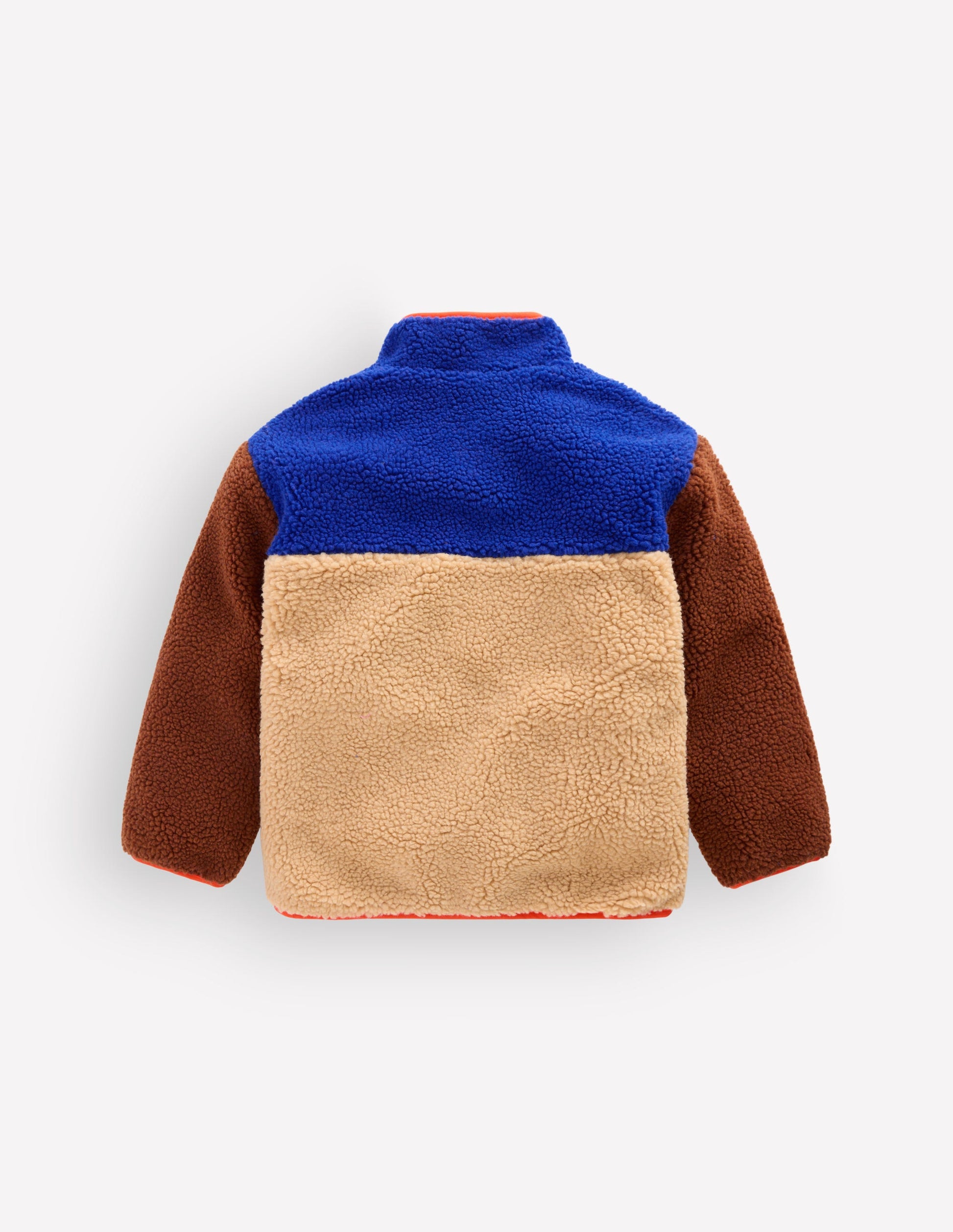 Cosy Borg Mix Jacket-Borg Yellow Colourblock-2