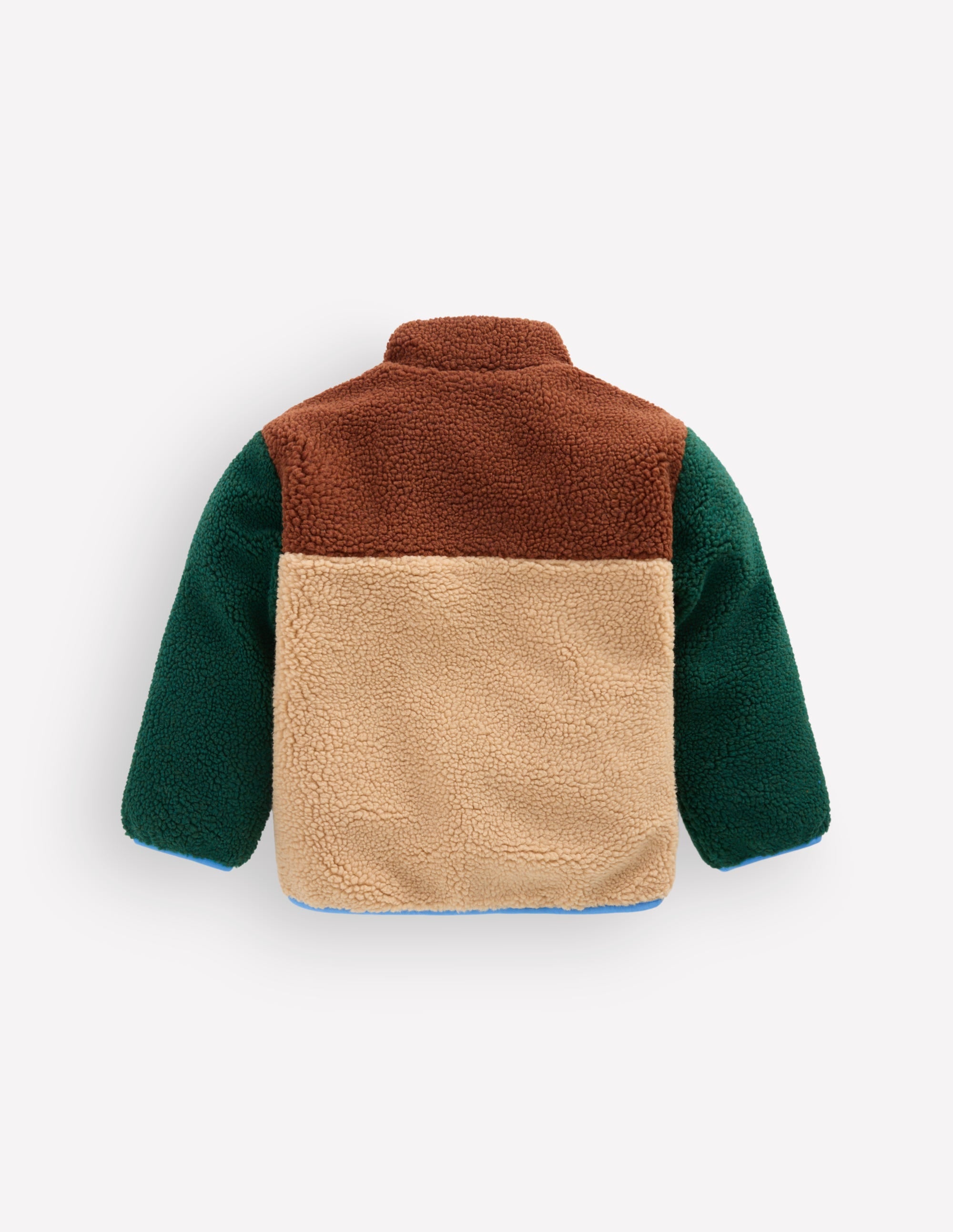 Cosy Borg Mix Jacket-Borg Colourblock - Image 2