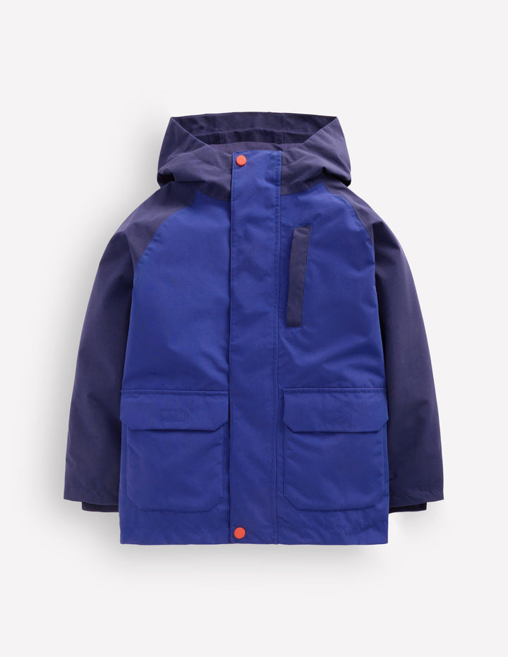 Wasserdichte Fischerjacke-Mazarinblau