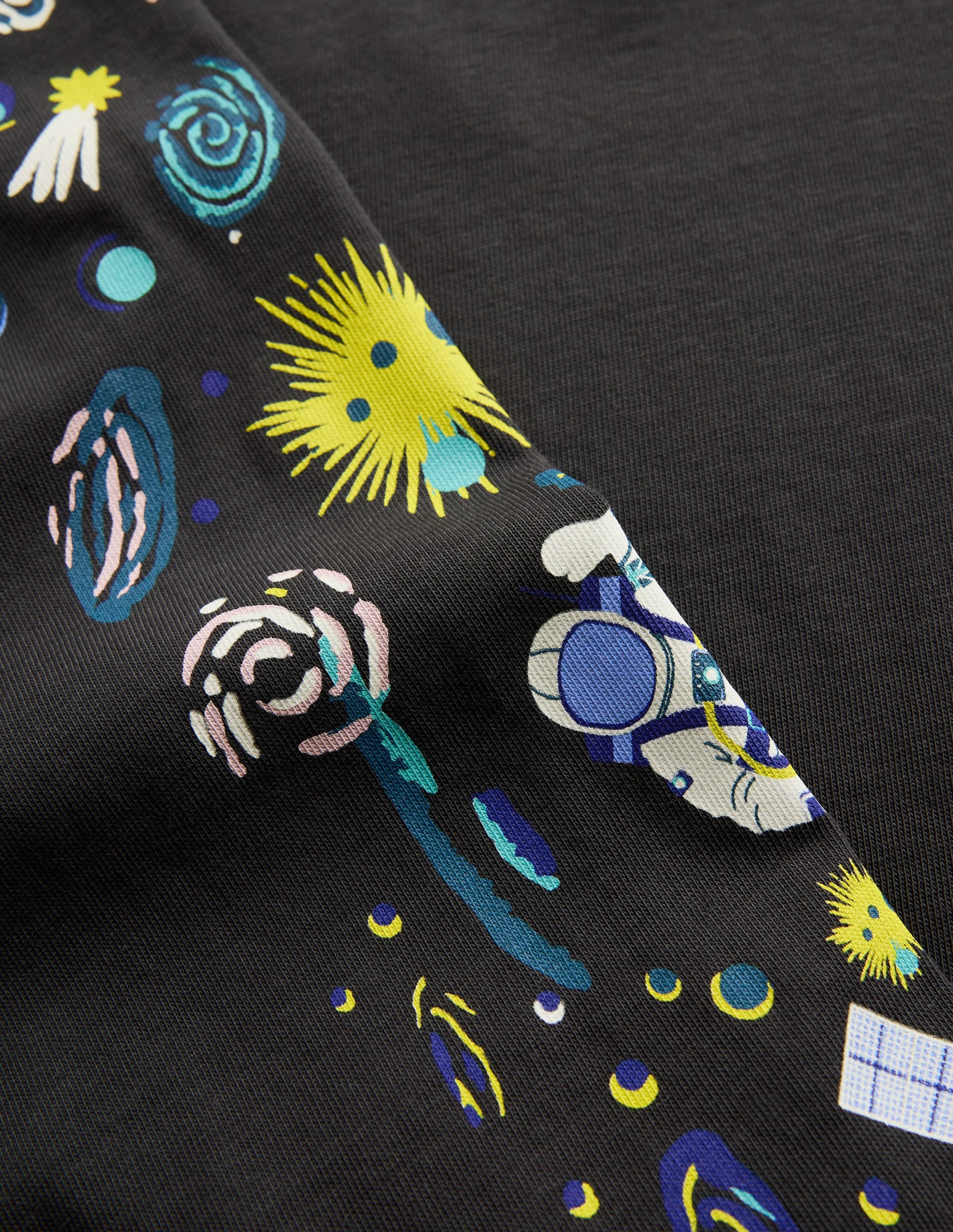 Front and Back Glow T-shirt-Shadow Grey Space - Image 3