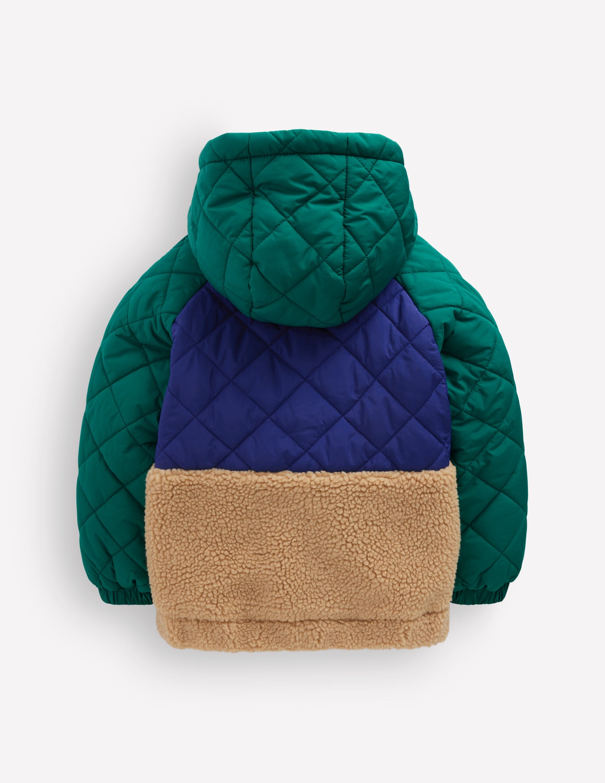 Steppjacke mit Teddyfell-Blockfarben - Image 2