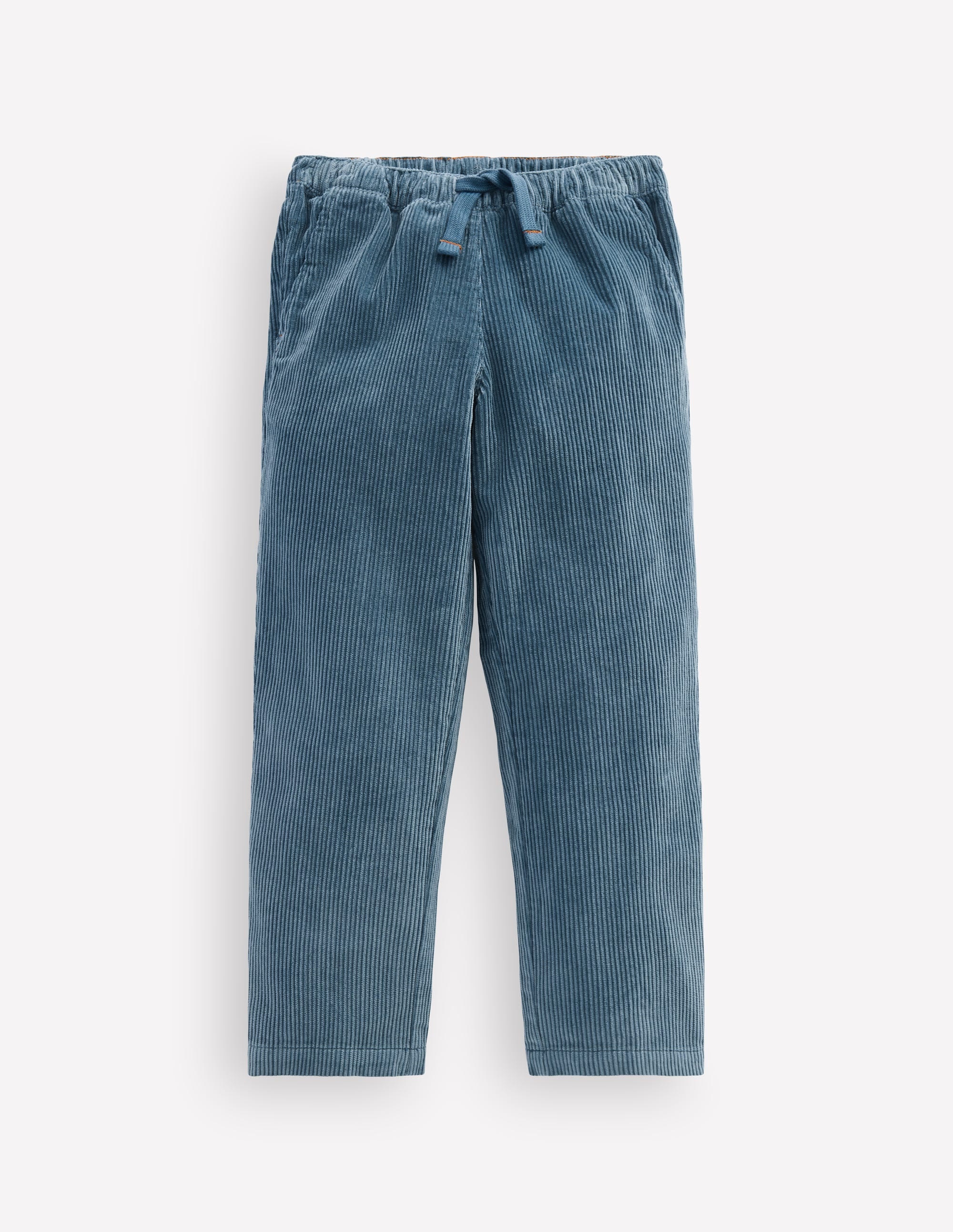 Lässige Cordhose mit geradem Bein-ECHTES BLAUGRÜN - Image 1