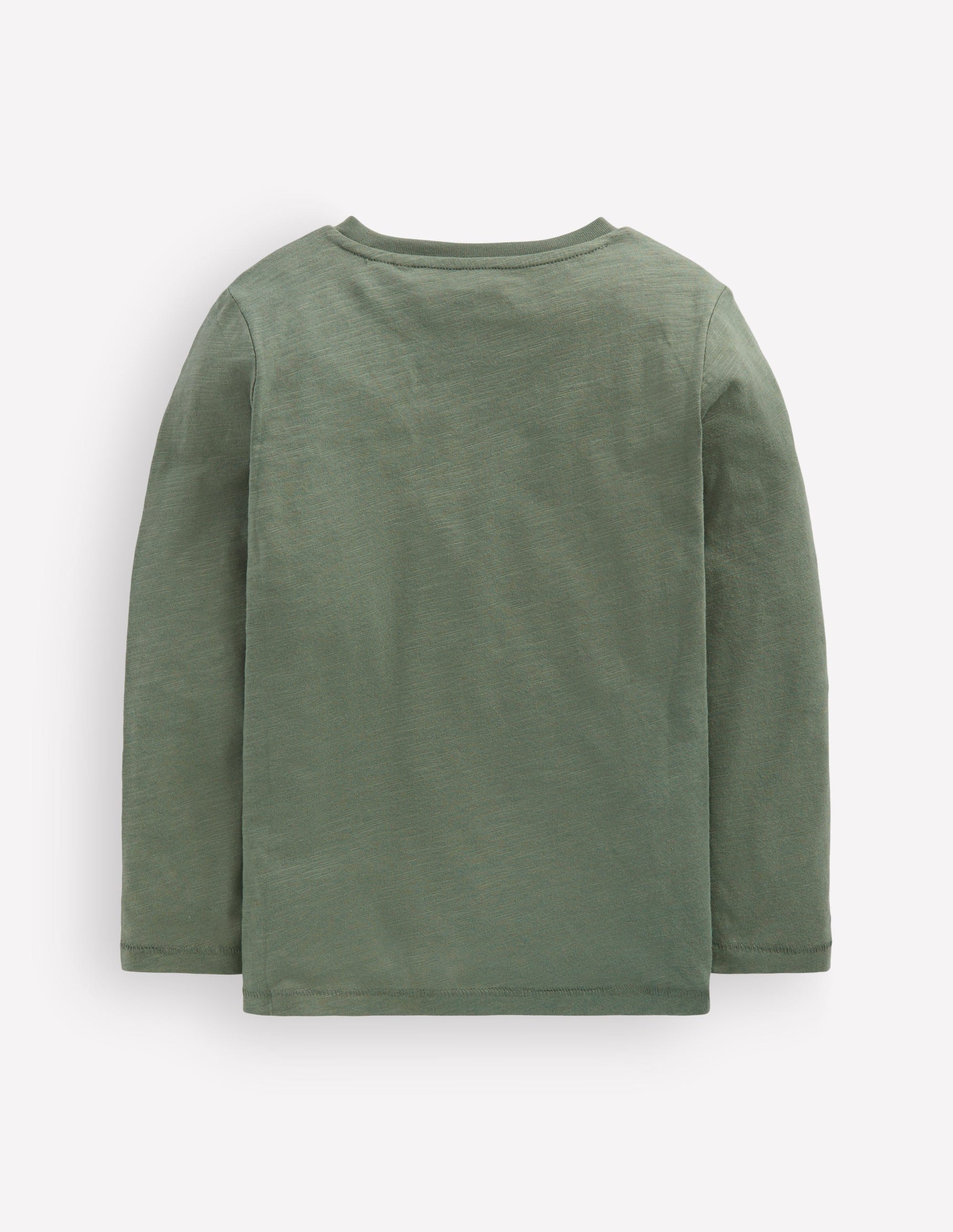 Langärmliges T-Shirt für den Alltag-Flaschengrün-2