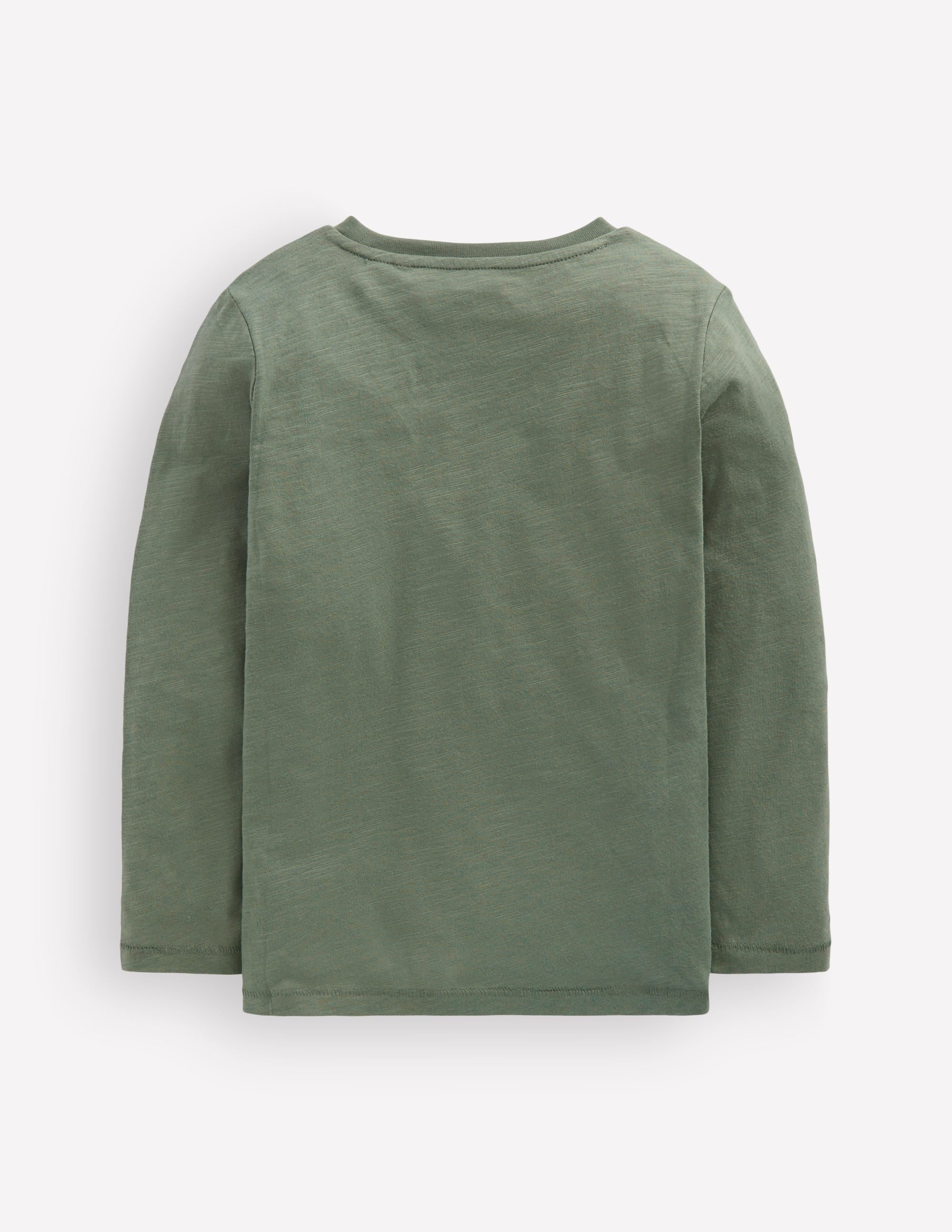 Langärmliges T-Shirt für den Alltag-Flaschengrün - Image 2