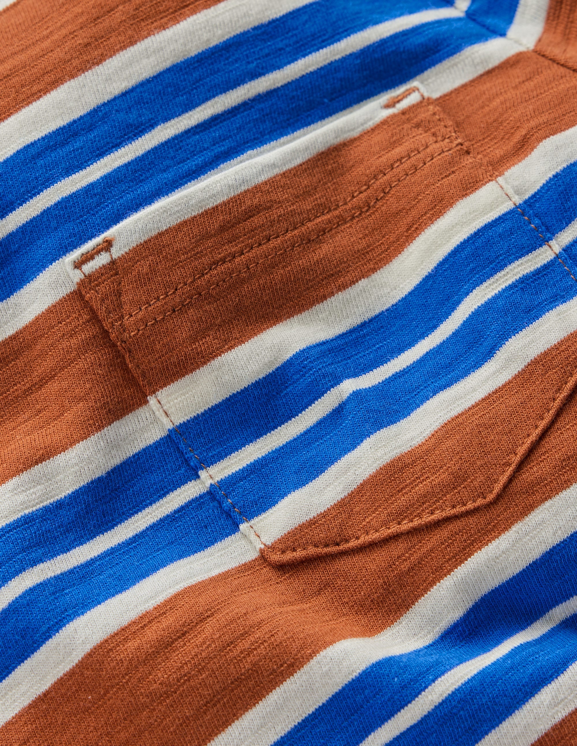 T-shirt pour tous les jours à manches longues-Marron/bleu galerie - Image 4
