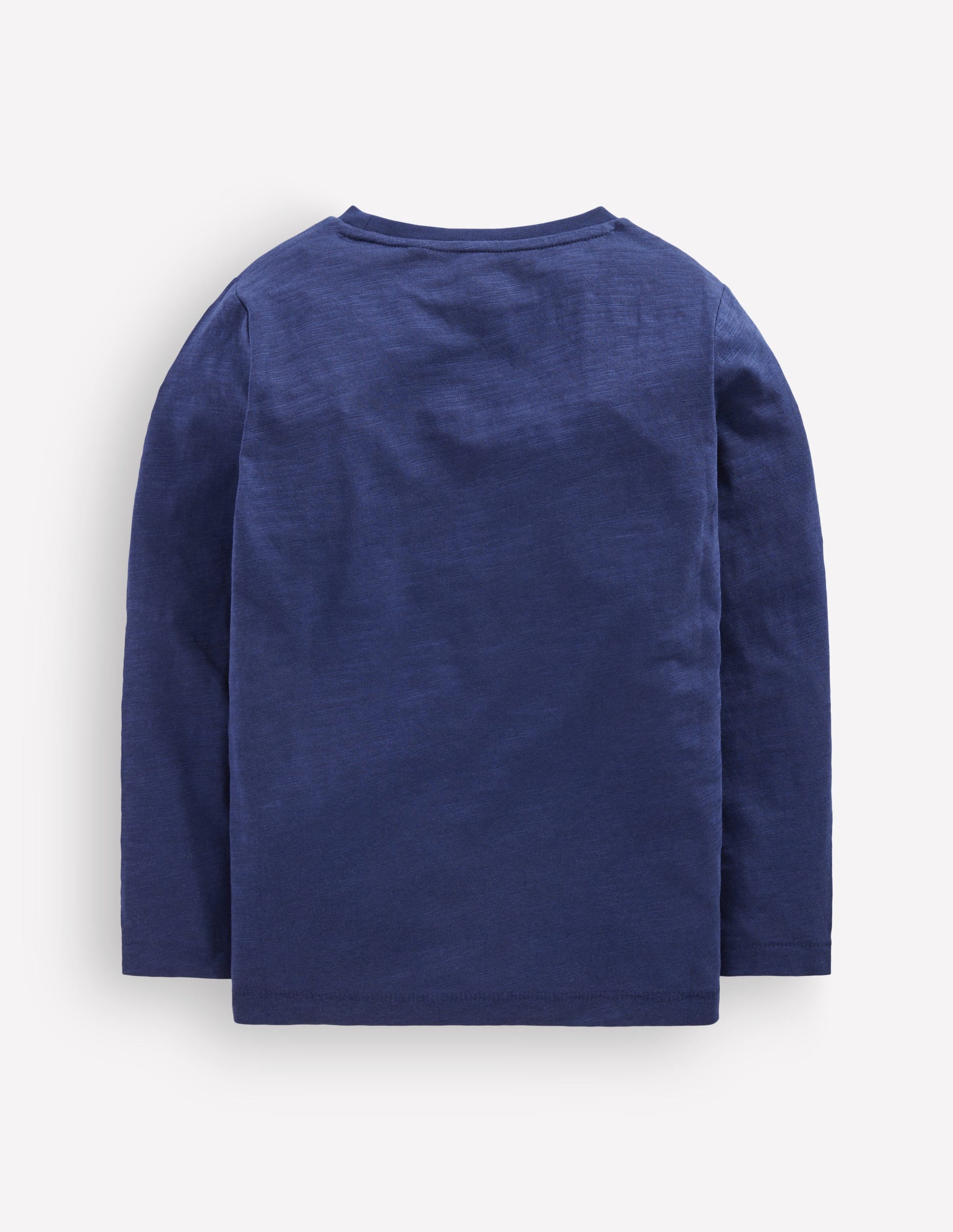 T-shirt pour tous les jours à manches longues-Bleu marine universitaire-2