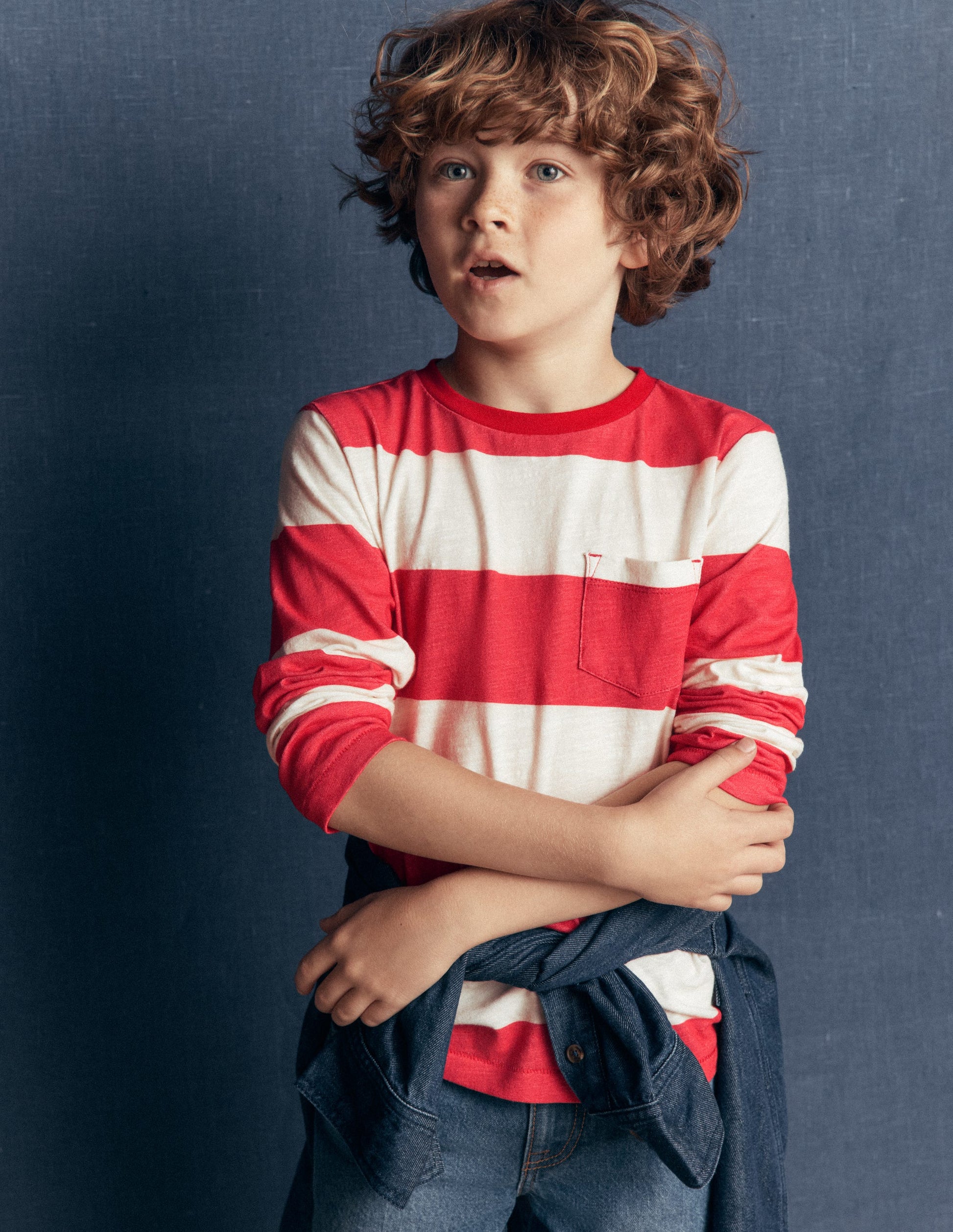 Everyday Long Sleeve T-Shirt-Merida Red / Ivory-1