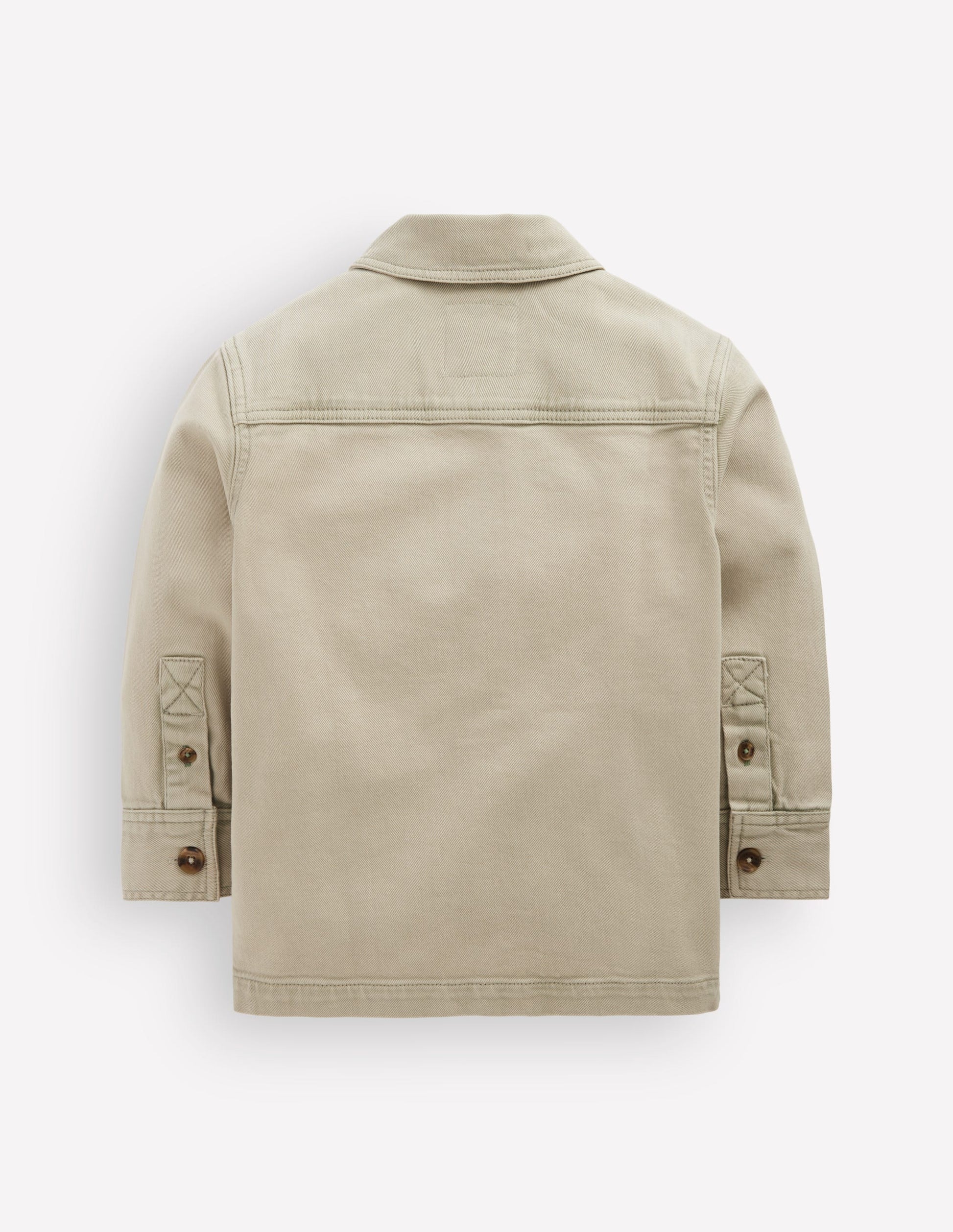 Cotton Front Pocket Overshirt-ACID WASH GREEN-3