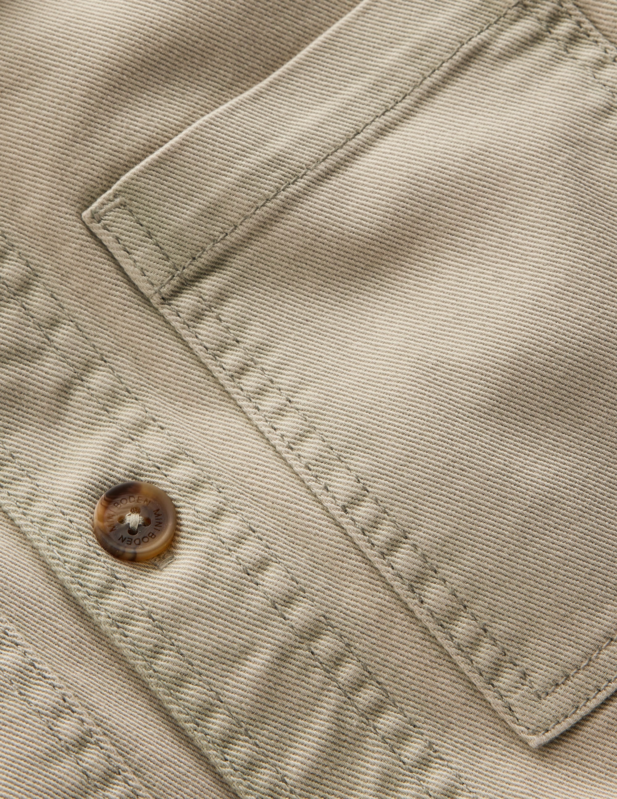 Cotton Front Pocket Overshirt-ACID WASH GREEN - Image 4