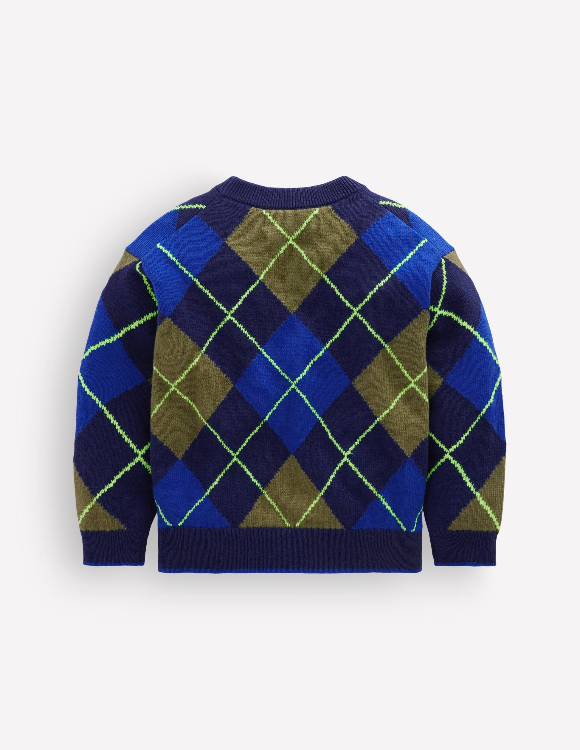 Argyle-Pullover-Schuluniform-Marineblau-2