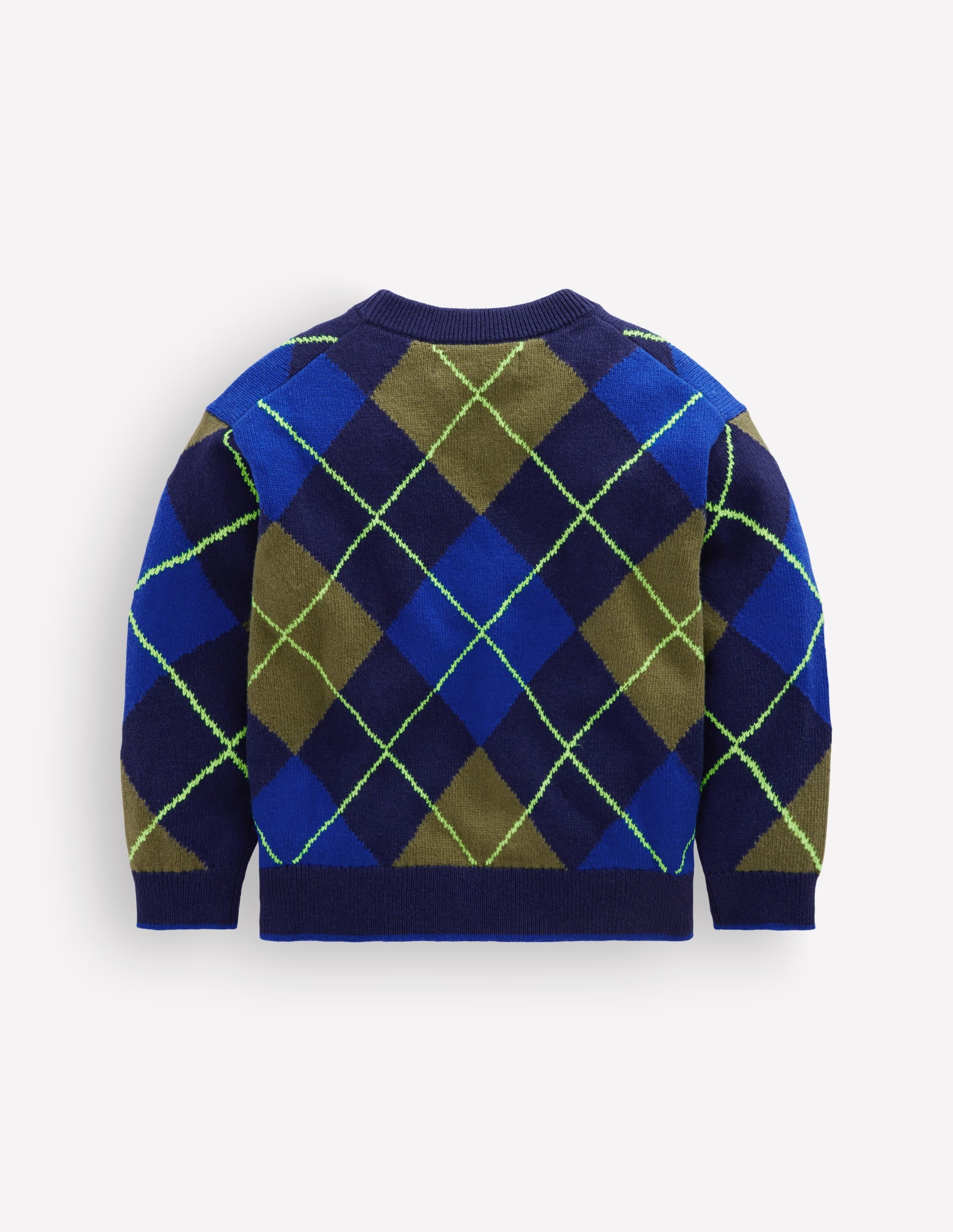 Argyle-Pullover-Schuluniform-Marineblau - Image 2
