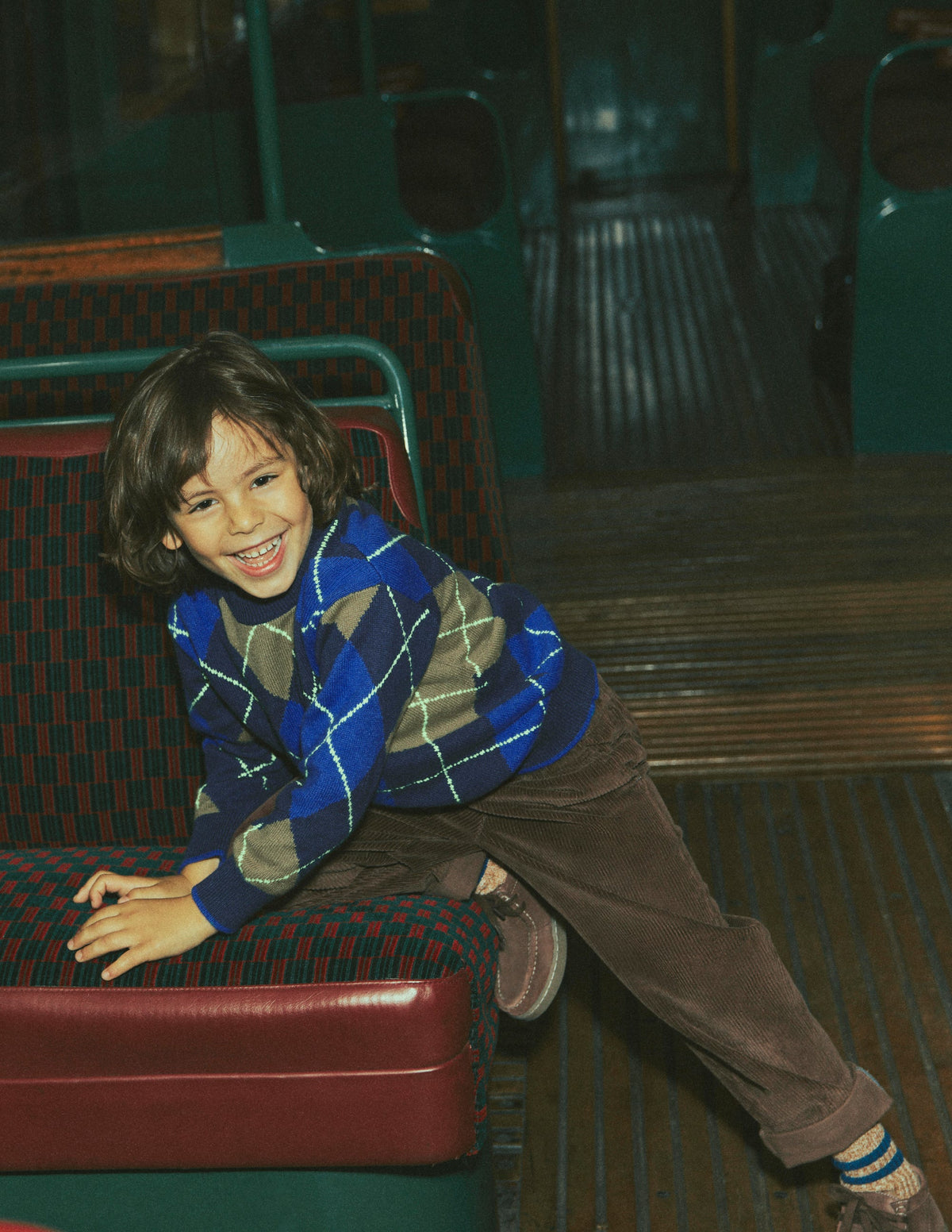 Argyle-Pullover-Schuluniform-Marineblau-1