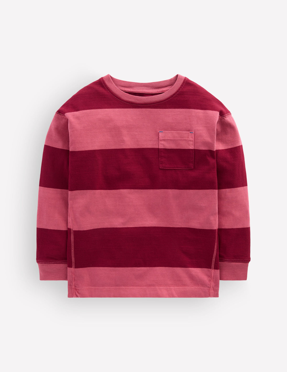 Long Sleeve Garment Dye Tee-Winter Blush / Ruby Red - Image 1