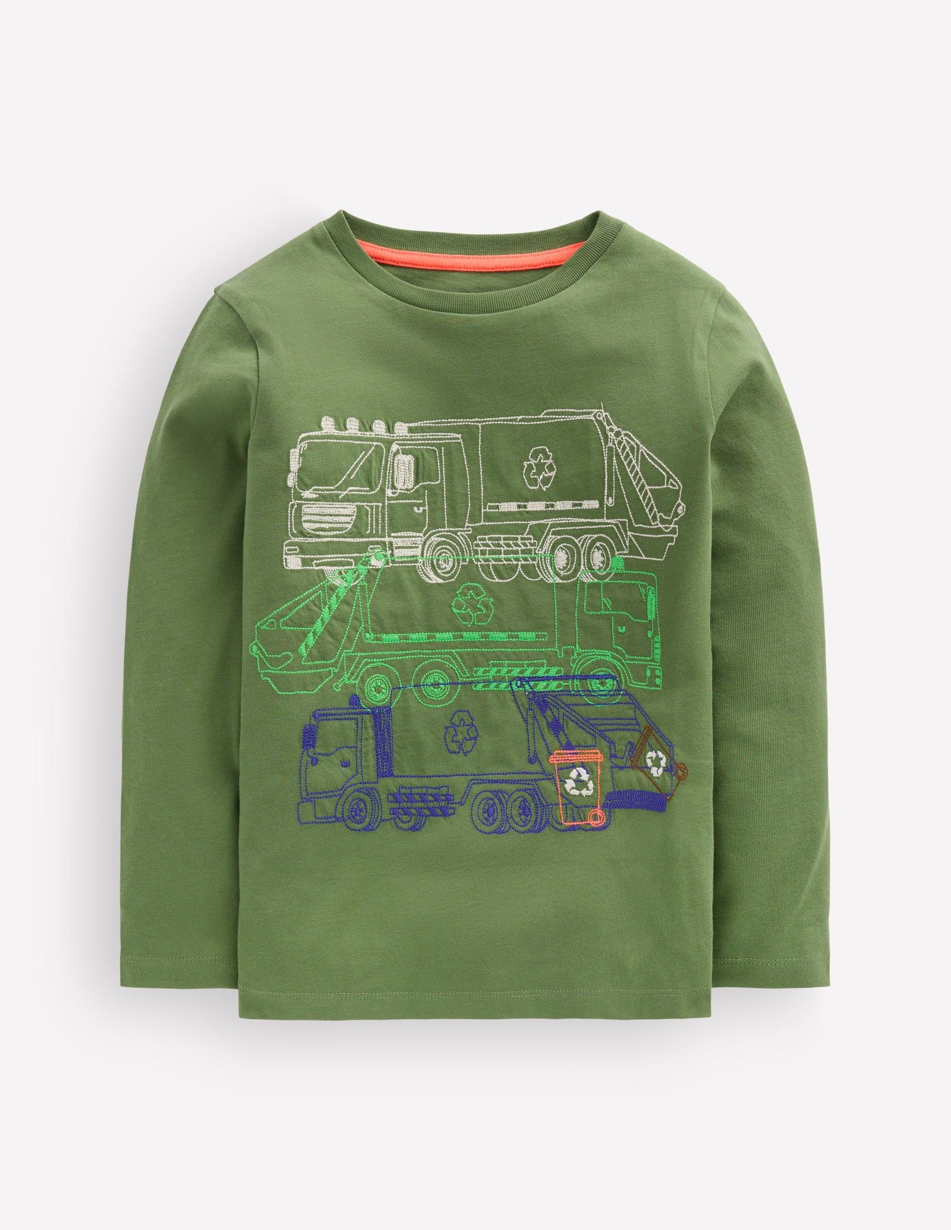 T-Shirt mit Linienstich-DILL RECYCLING-LKWS-2
