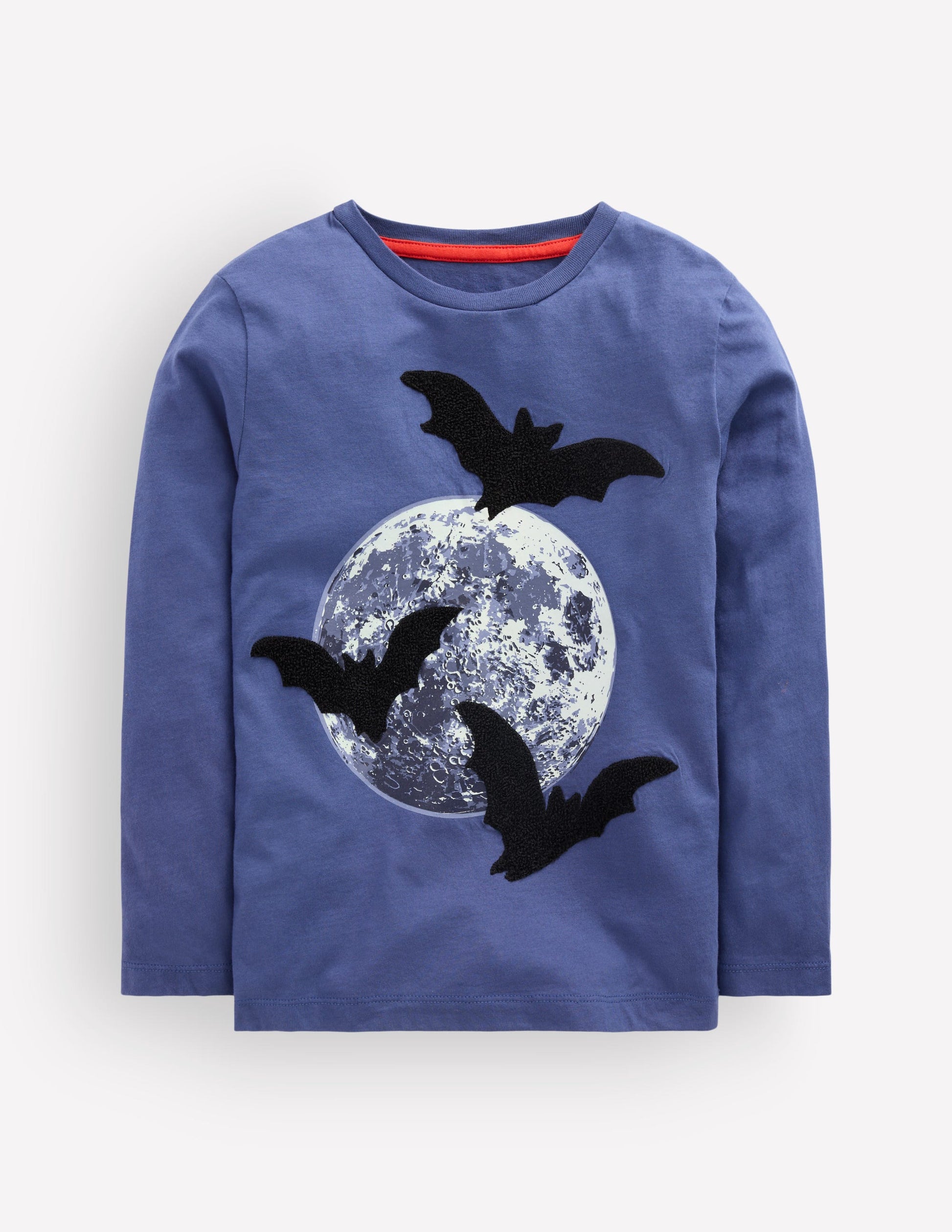 Glow Appliqué T-shirt-Moons and Bats-2