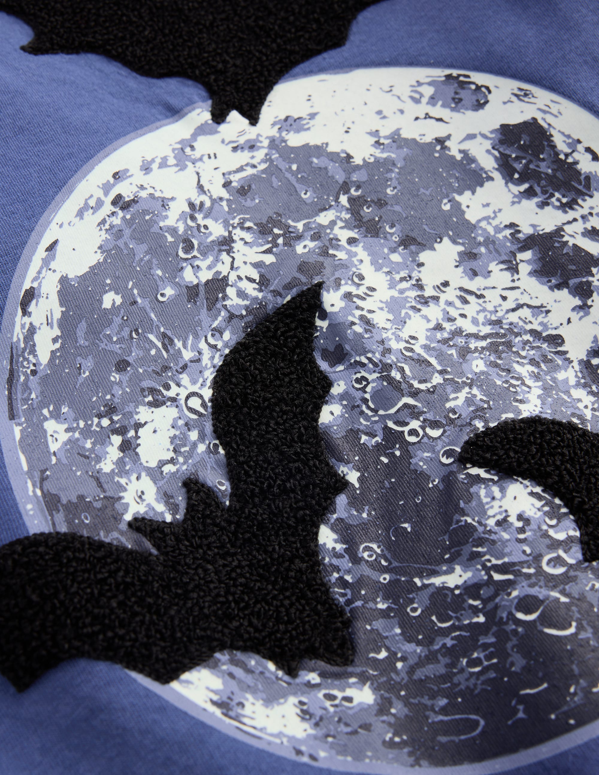 Glow Appliqué T-shirt-Moons and Bats - Image 4