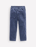 Cordhose zum Hineinschlüpfen-Verwaschener Denim Vichykaro