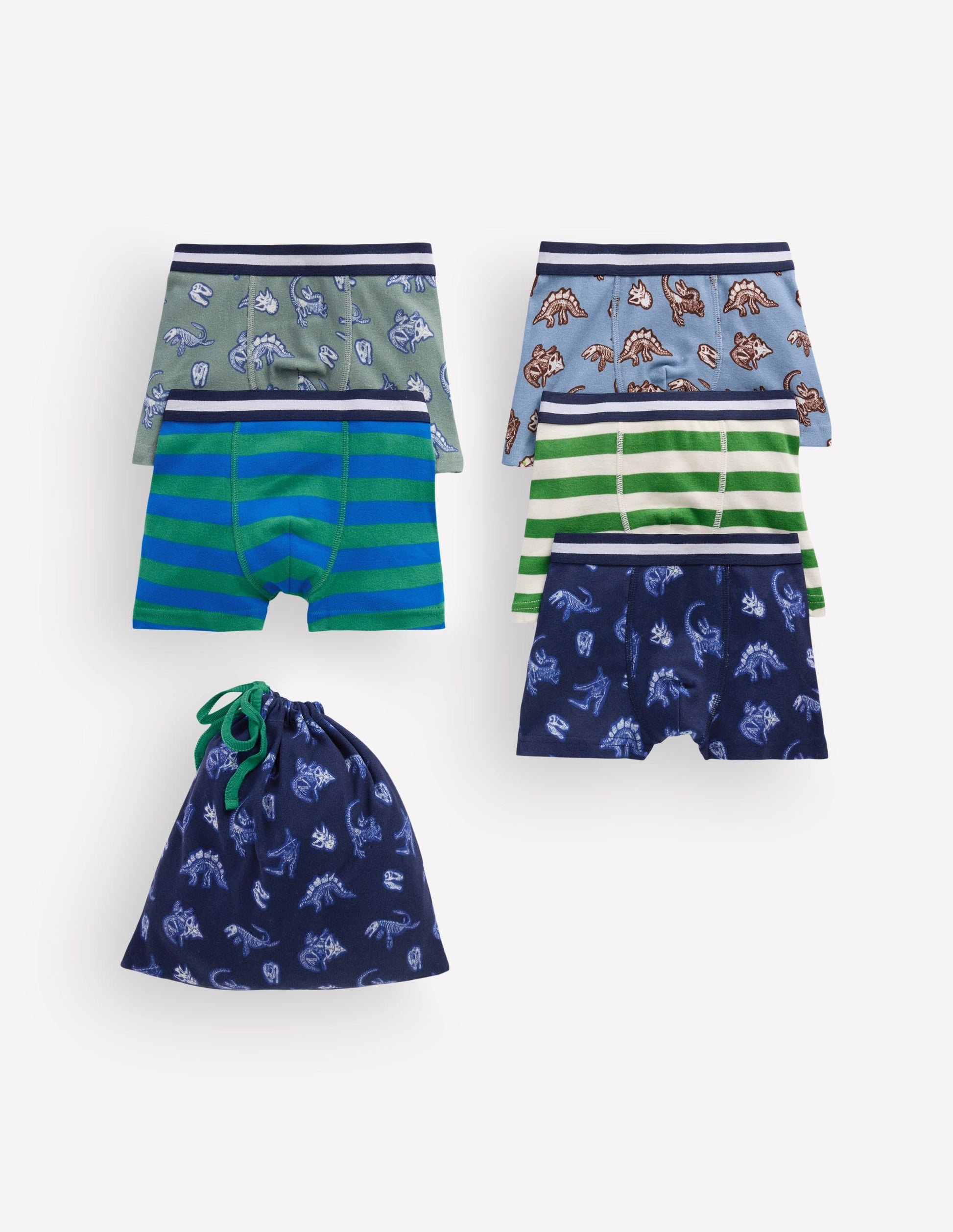 Boxershorts im 5er-Pack-Dino Skelette-1