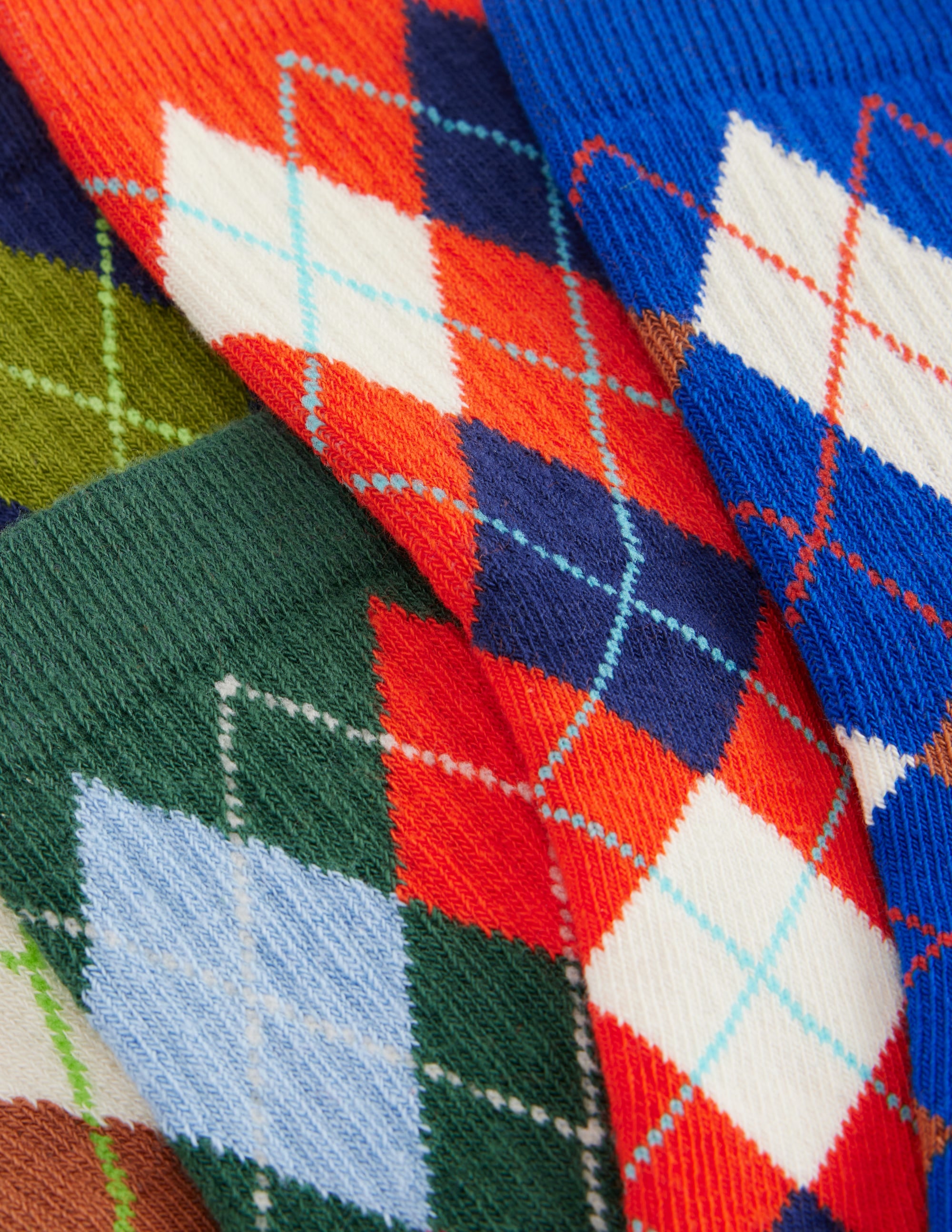 Gerippte Socken im 5er-Pack für Jungen-Bunt, Argyle-Muster - Image 2