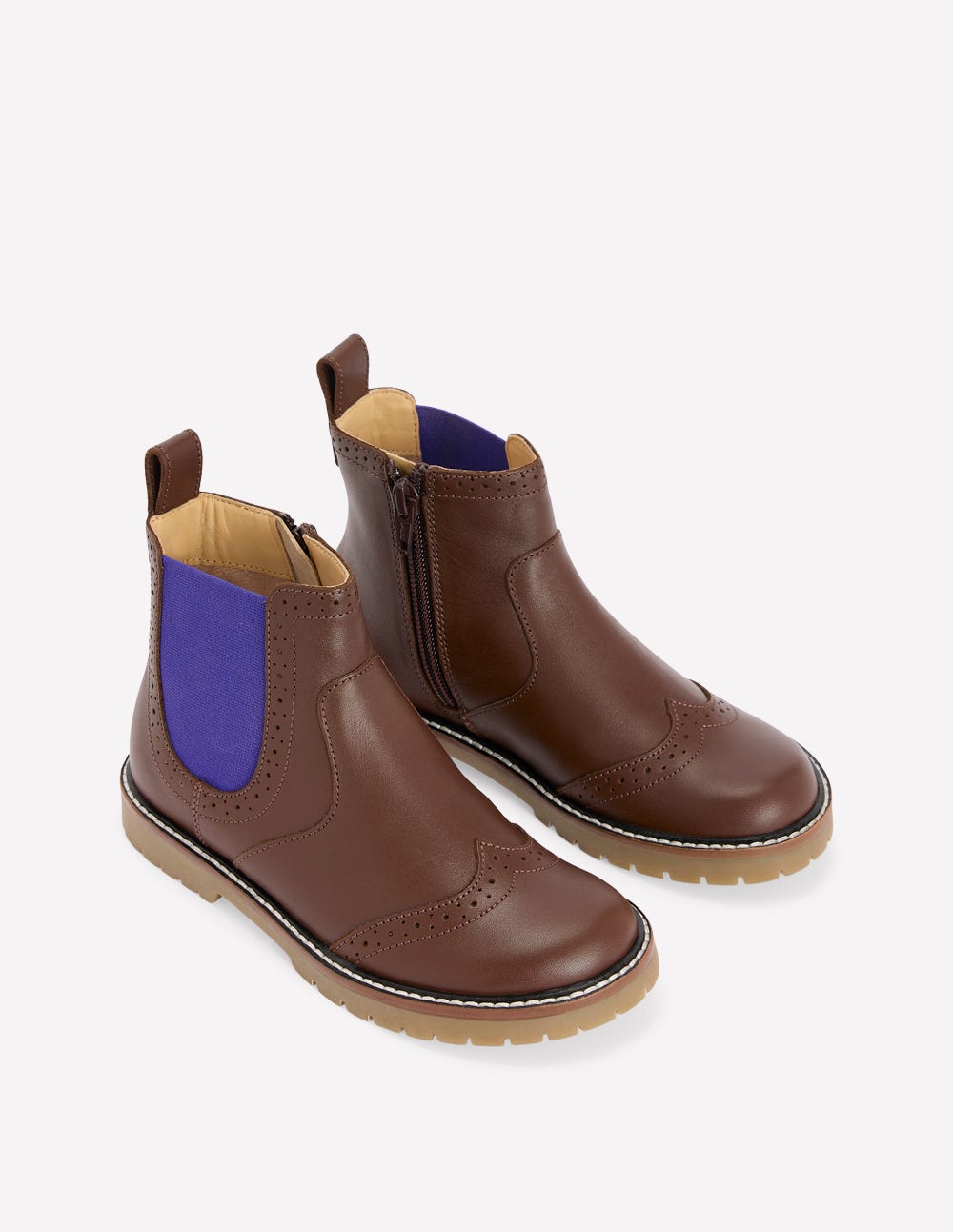 Bottines Chelsea (garçon)-Chocolat-2