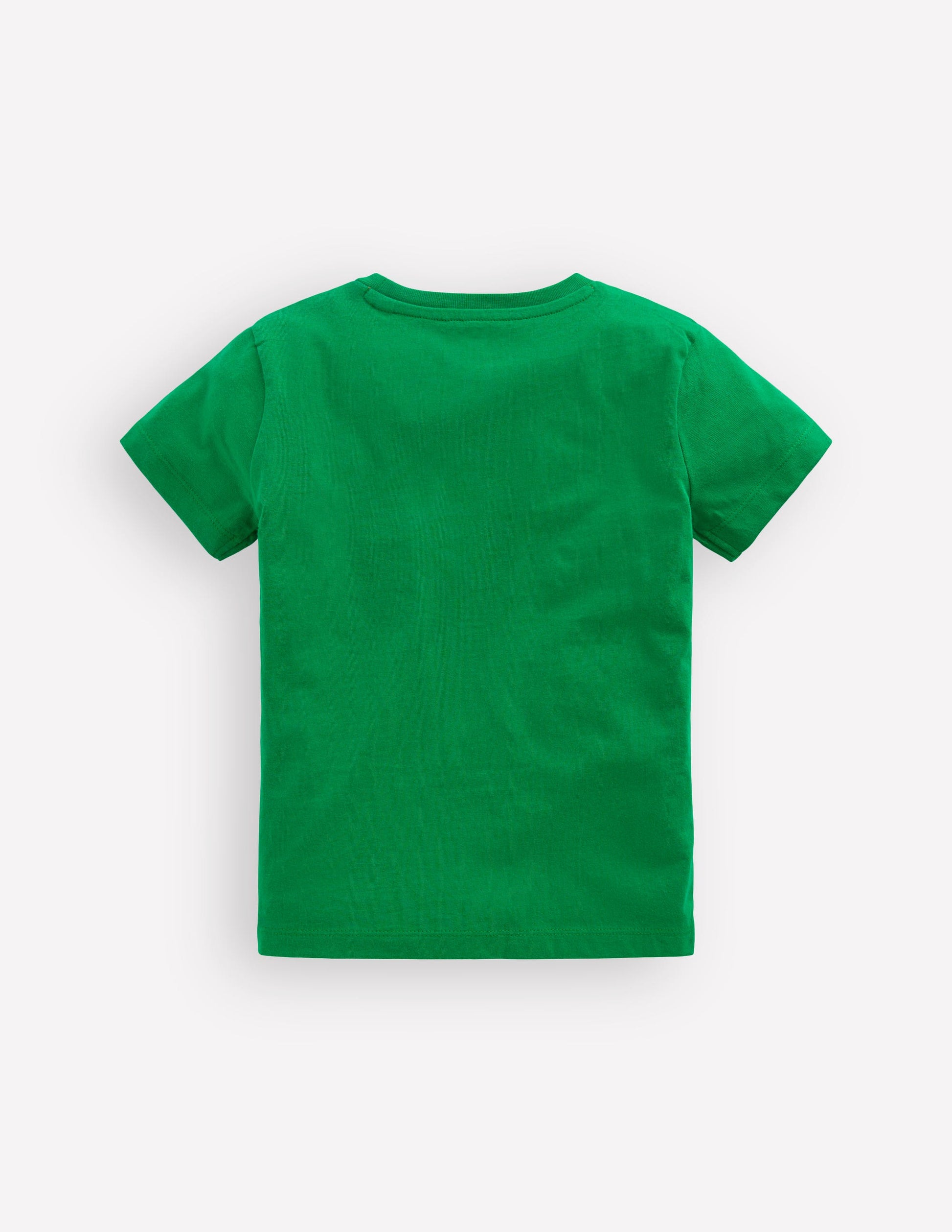 T-shirt à super surpiqûres-Cacatoès vert tambourin-2
