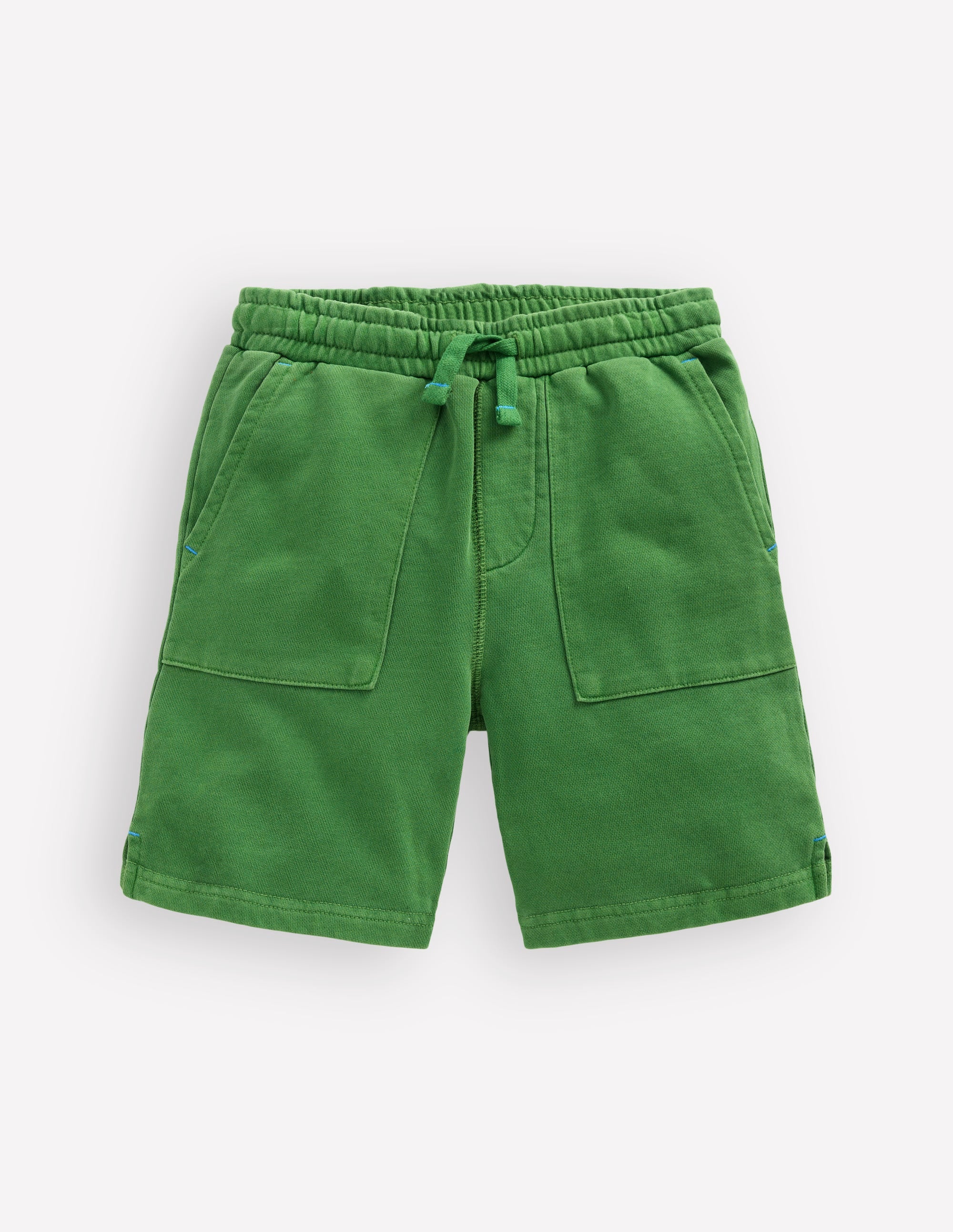 Stückgefärbte Sweatshorts-Minzgrün - Image 3